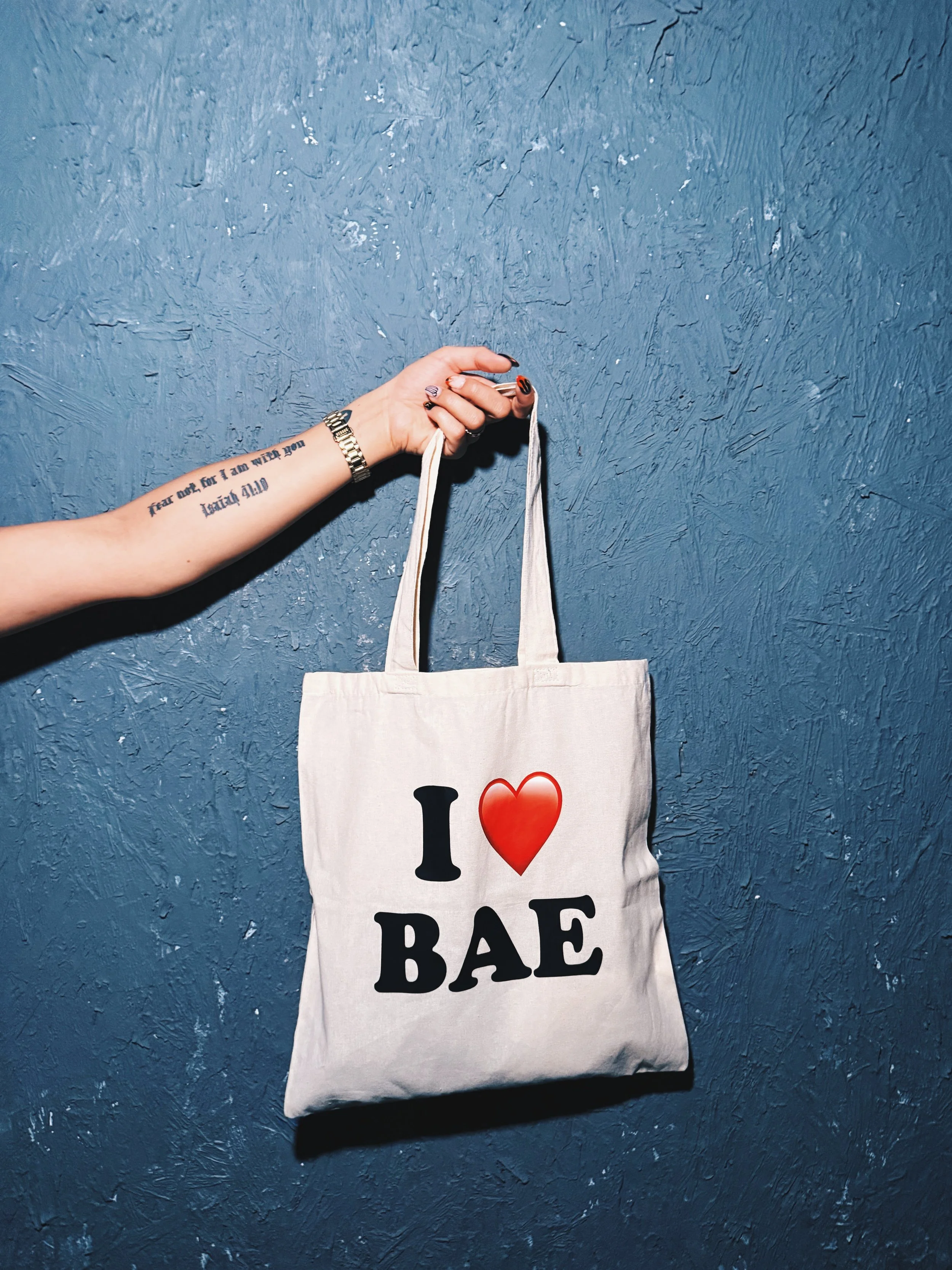 I Heart Bae Tote Bag