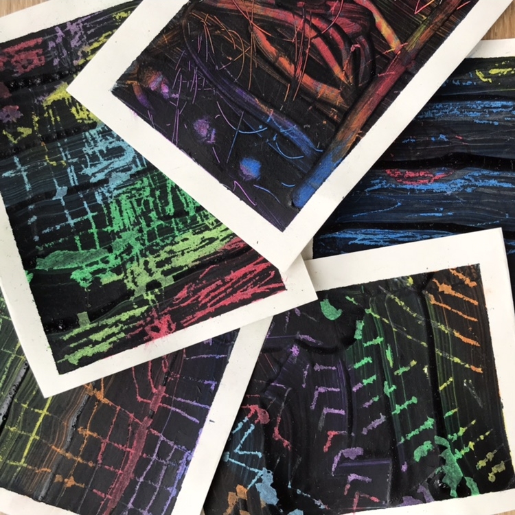 I just love how these turned out! Homemade scratch art for the win!
