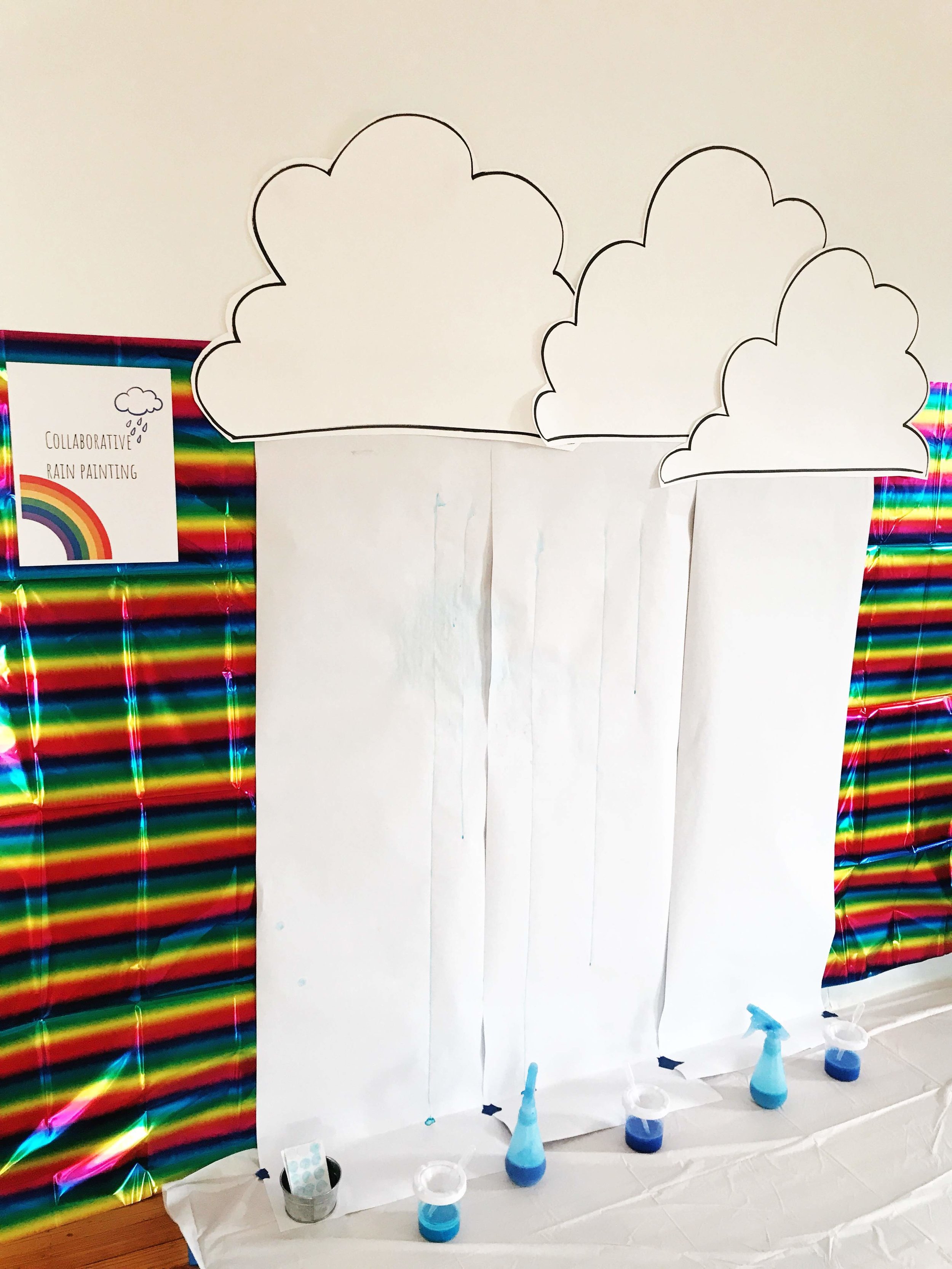 Collaborative Rain Painting