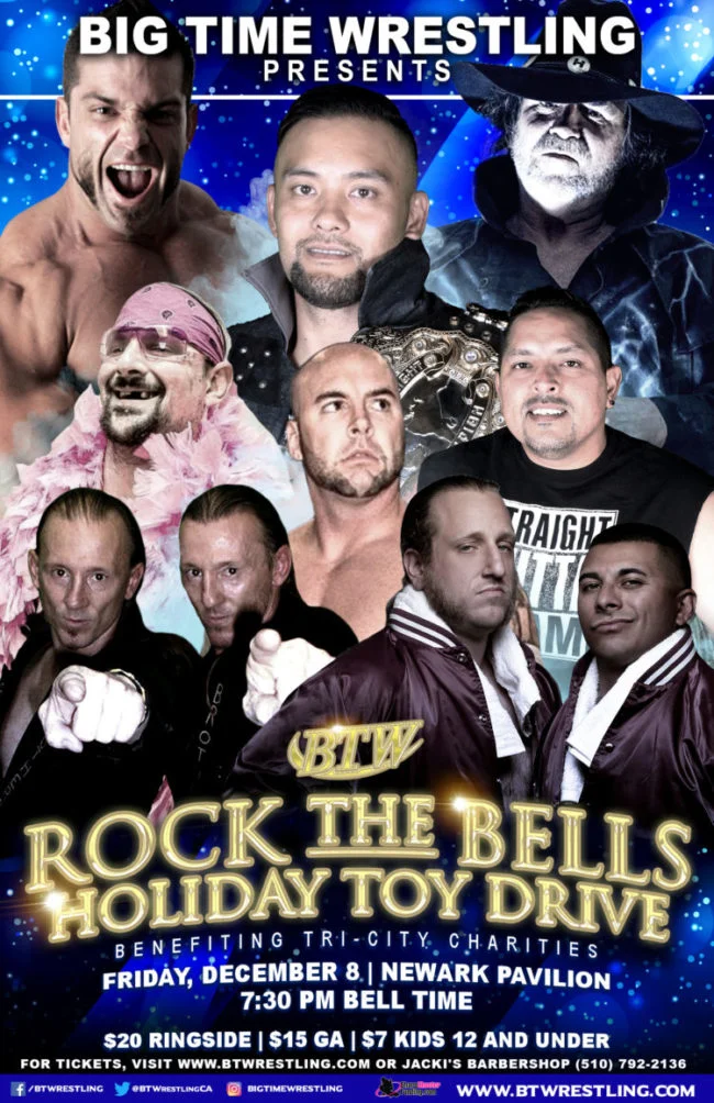 Big Time Wrestling presents Rock the Bells Holiday Toy Drive