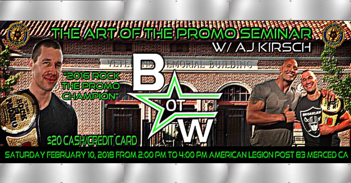 The Art of the Promo Seminar W/ A.J. Kirsch