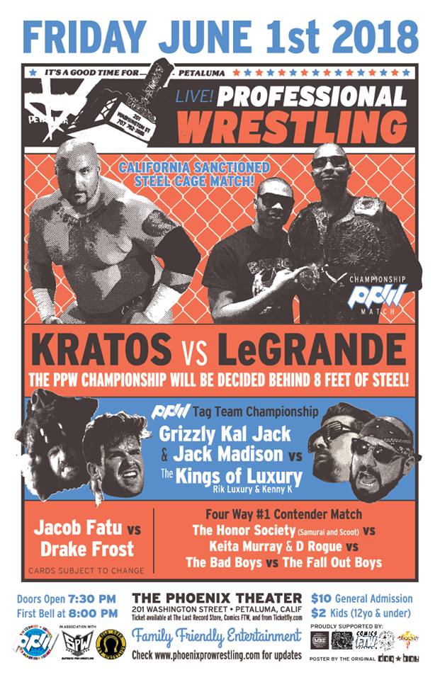 Phoenix Pro Wrestling at the Phoenix Theater: PPW Title Cage Match!