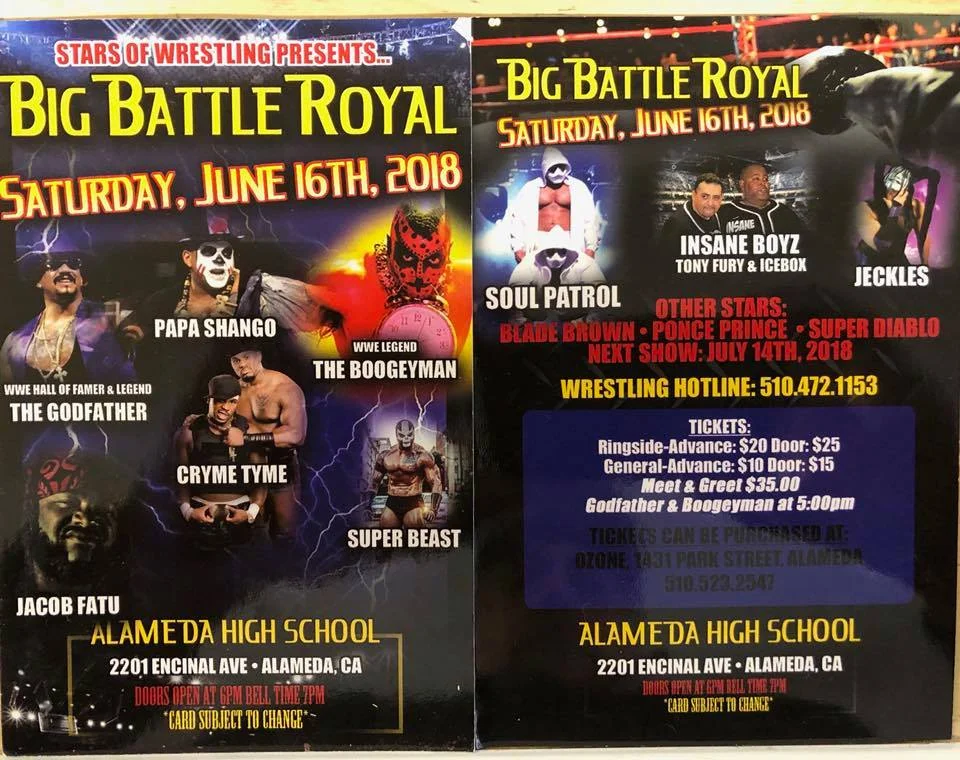 Bay Area Stars of Wrestling presents BIG BATTLE ROYAL!!!!