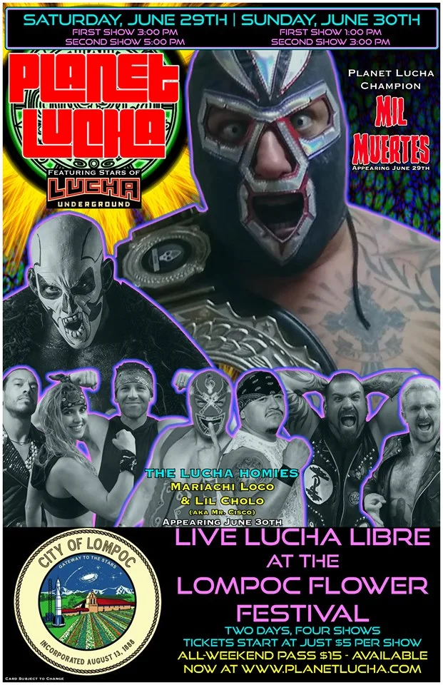 Planet Lucha at the Lompoc Flower Festival