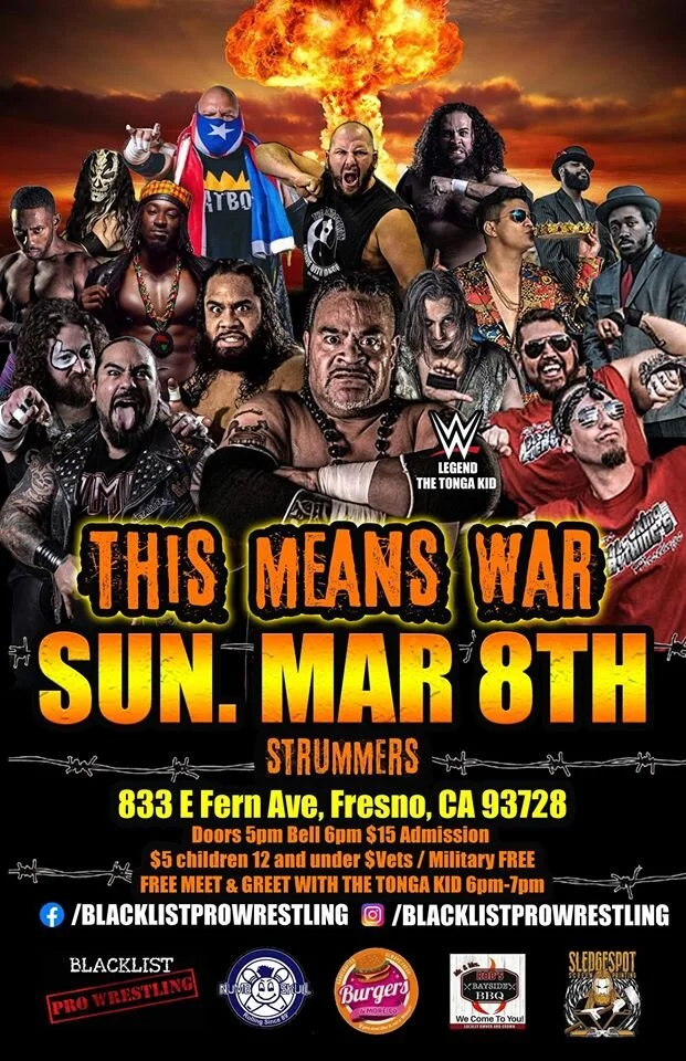 Blacklist Pro Wrestling presents: This Means War at Strummer's
