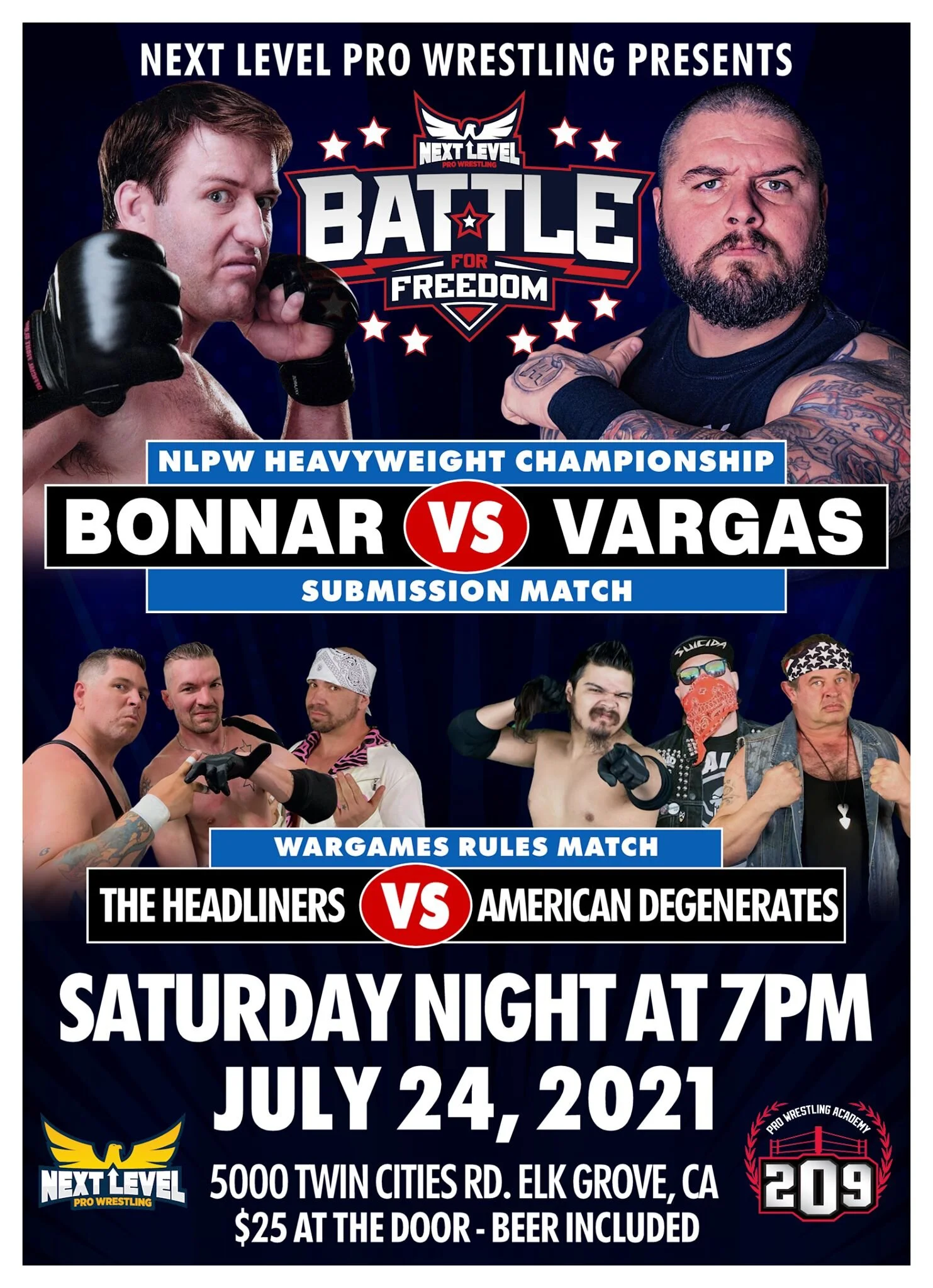 Next Level Pro Wrestling presents Battle For Freedom