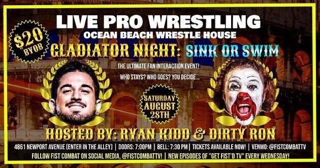 FIST Combat Pro Wrestling presents Gladiator Night #6
