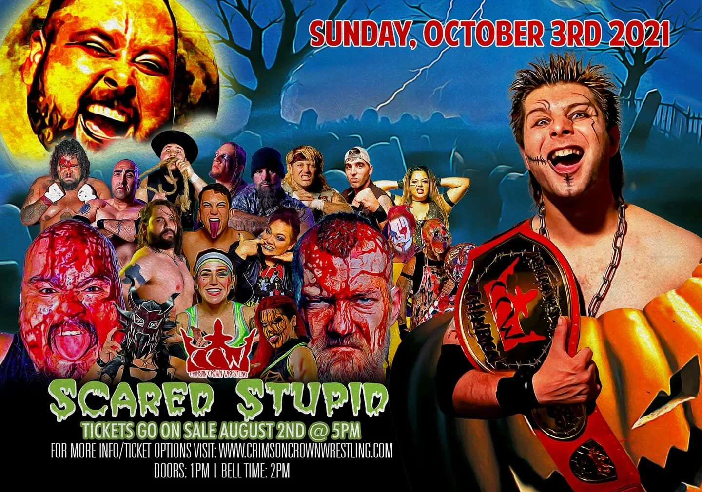 Crimson Crown Wrestling presents Scared Stupid