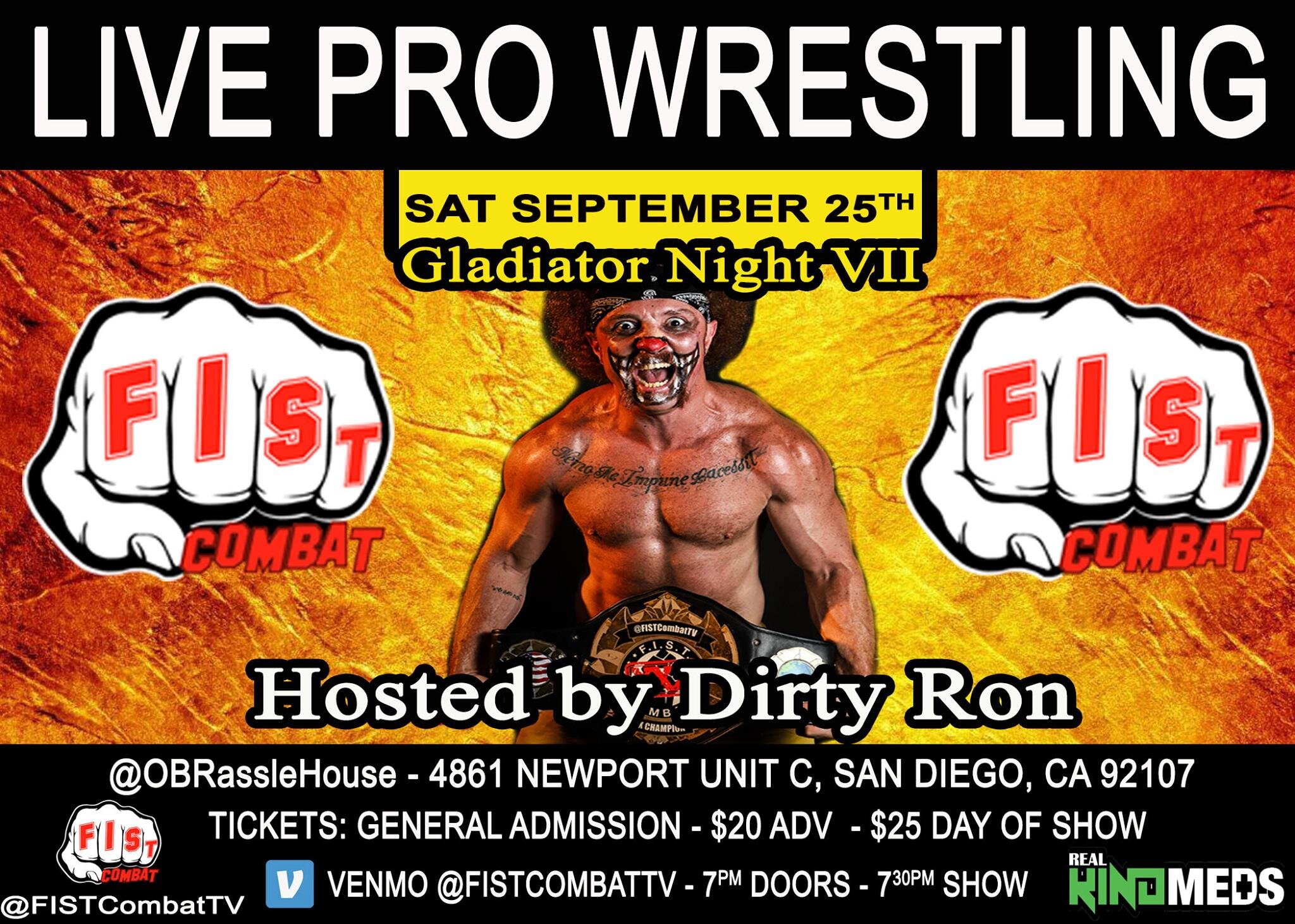 FIST Combat Pro Wrestling presents Gladiator Night #7