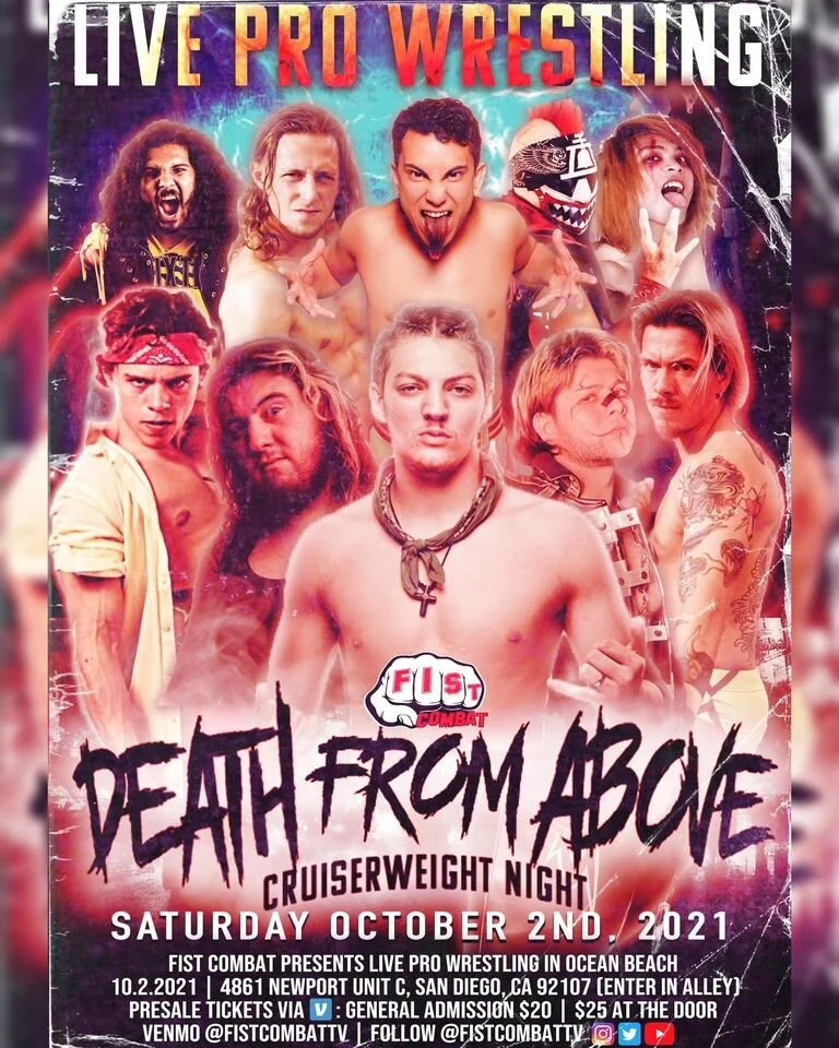 FIST Combat Pro Wrestling presents Cruiserweight Night, Death From Above!
