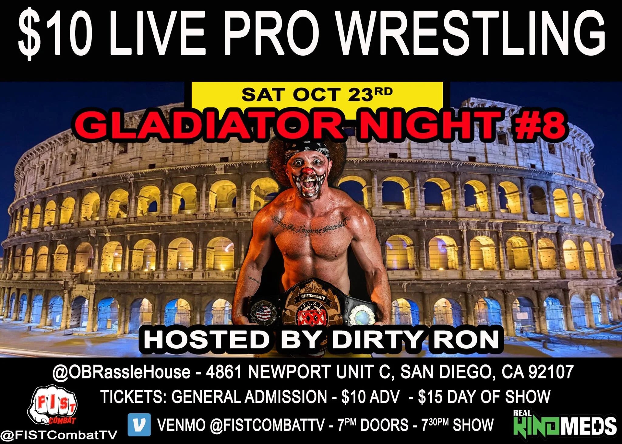 FIST Combat Pro Wrestling presents Gladiator Night #8