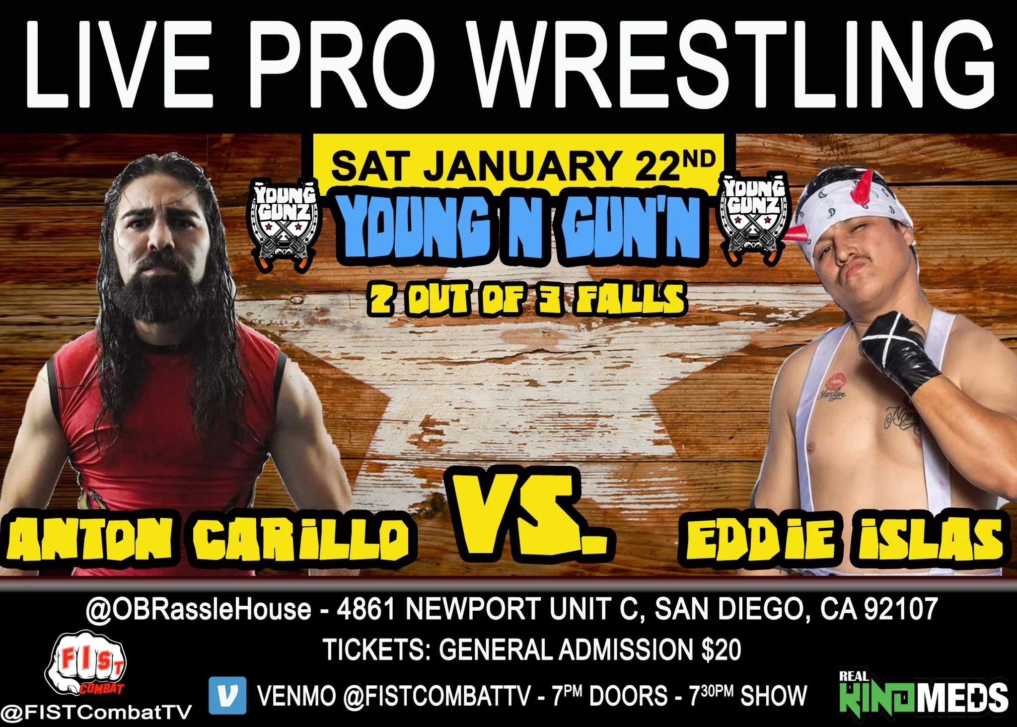 FIST Combat Pro Wrestling presents Young N Gun'N
