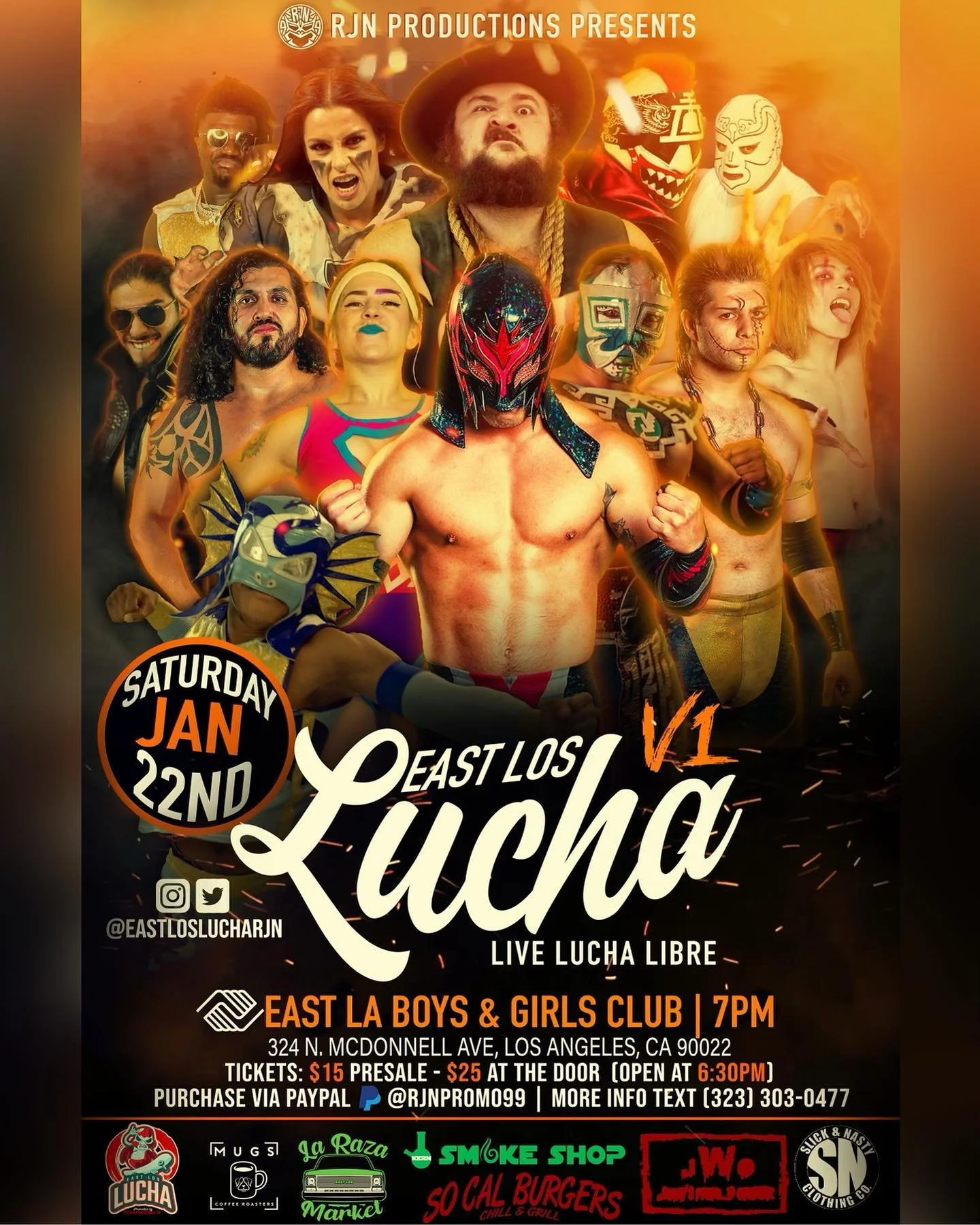 RJN Productions presents East Los Lucha