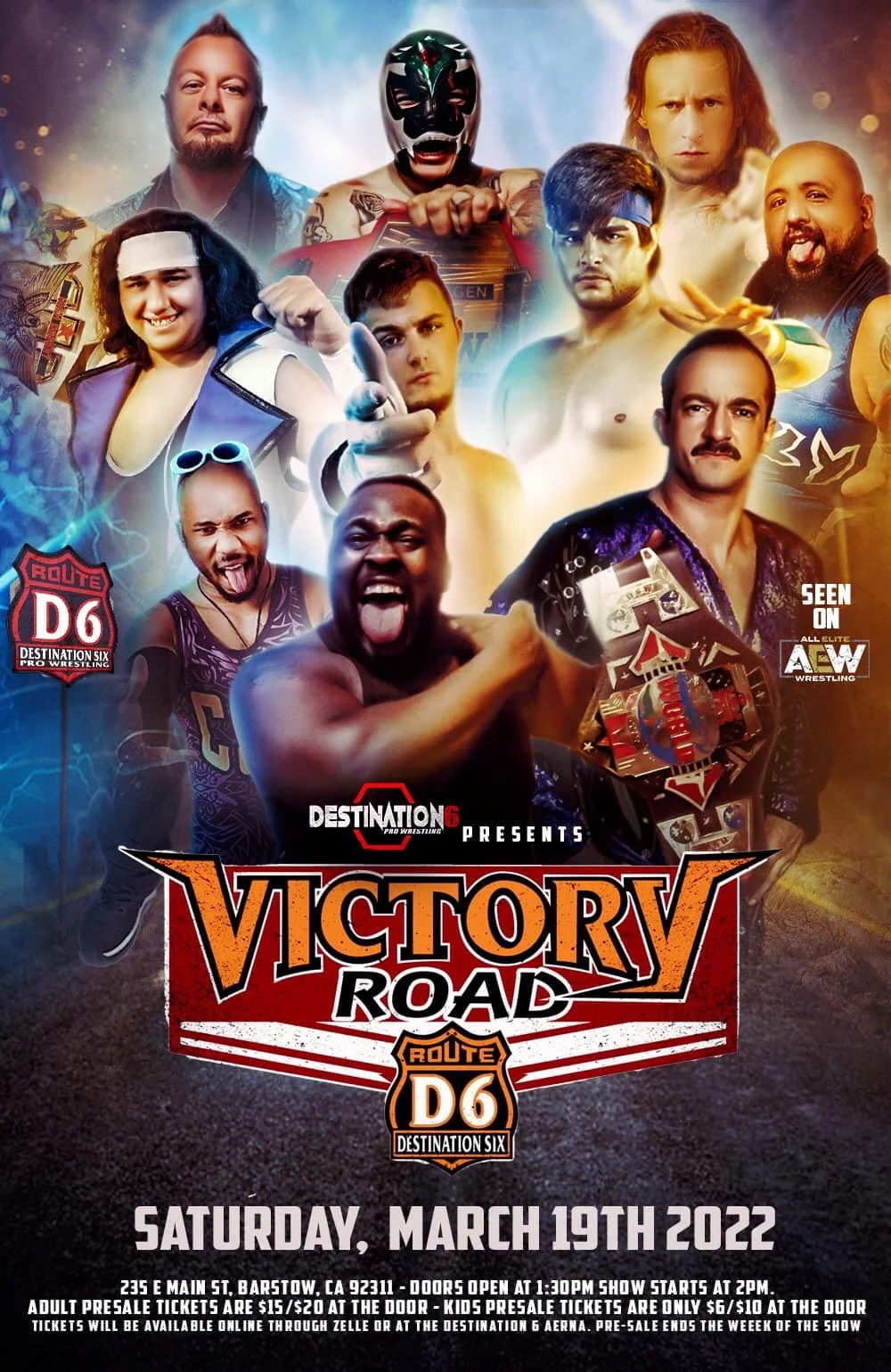 Destination6 Pro Wrestling presents Victory Road