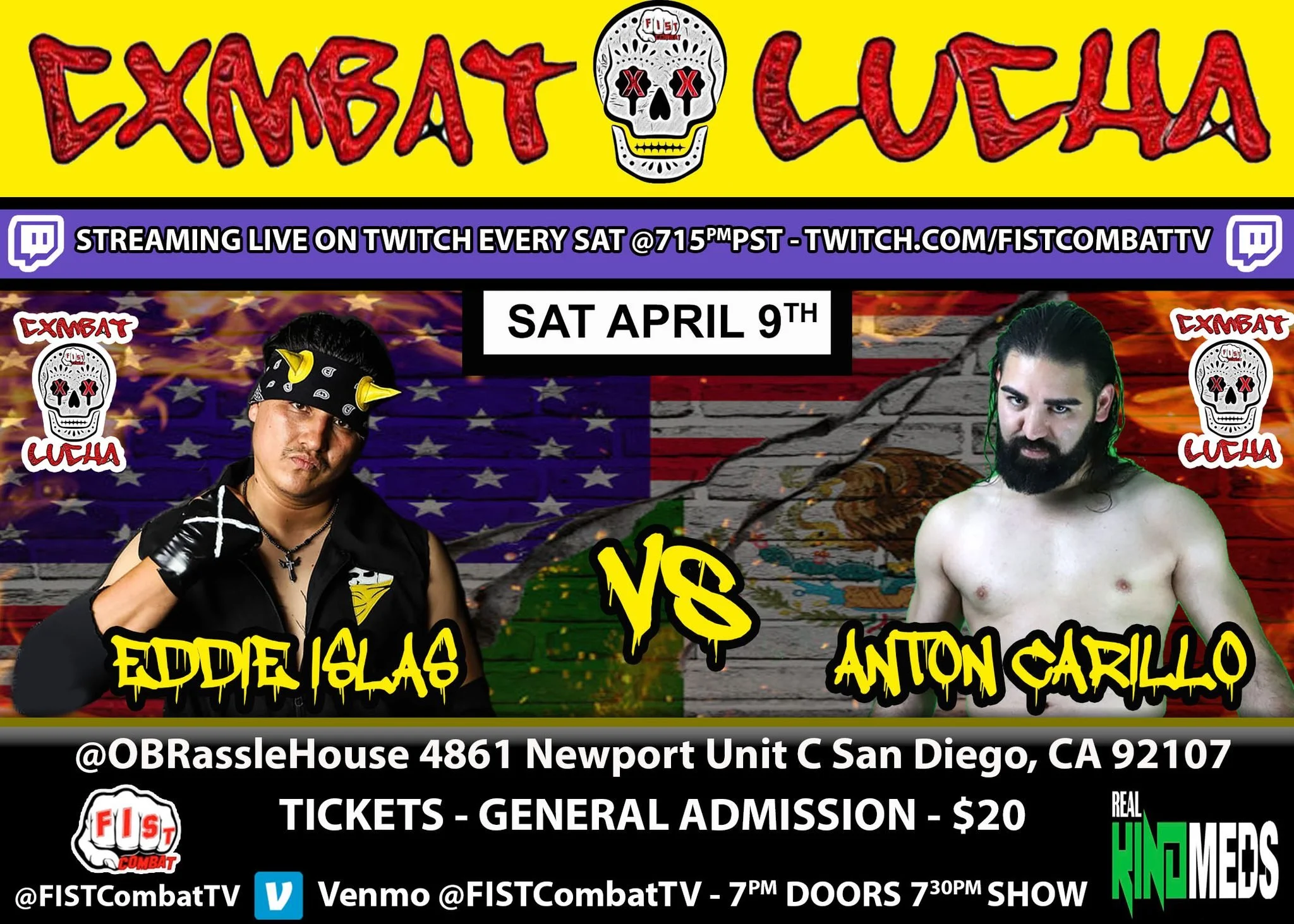 FIST Combat Pro Wrestling presents Combat Lucha 2
