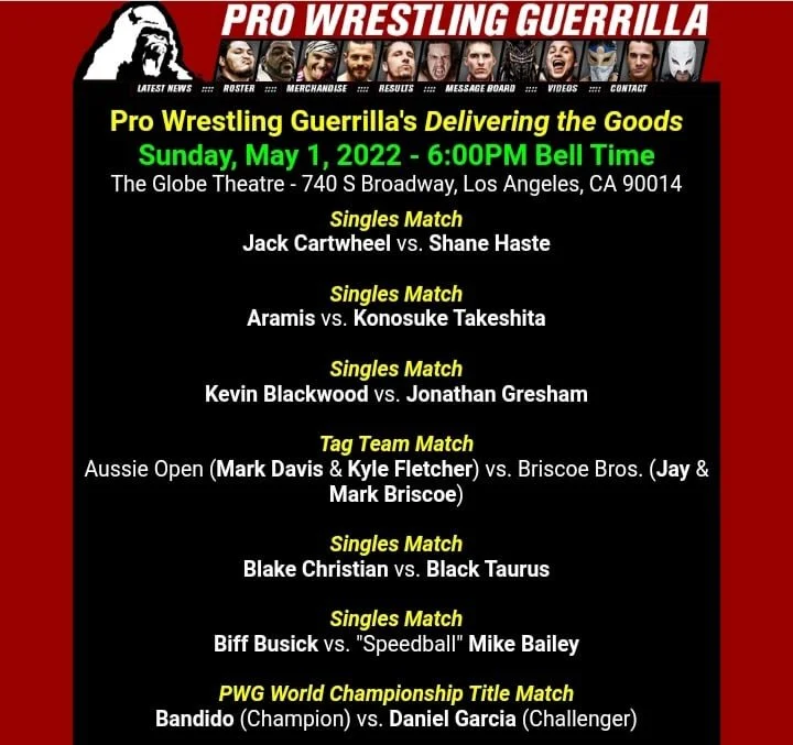 Pro Wrestling Guerrilla presents Delivering The Goods