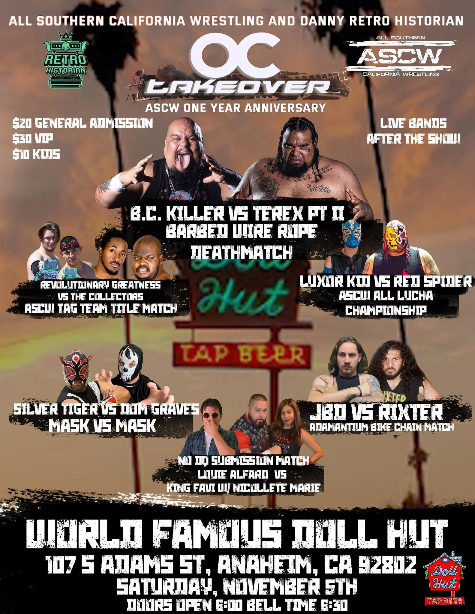 All Southern California Wrestling presents OC Takeover