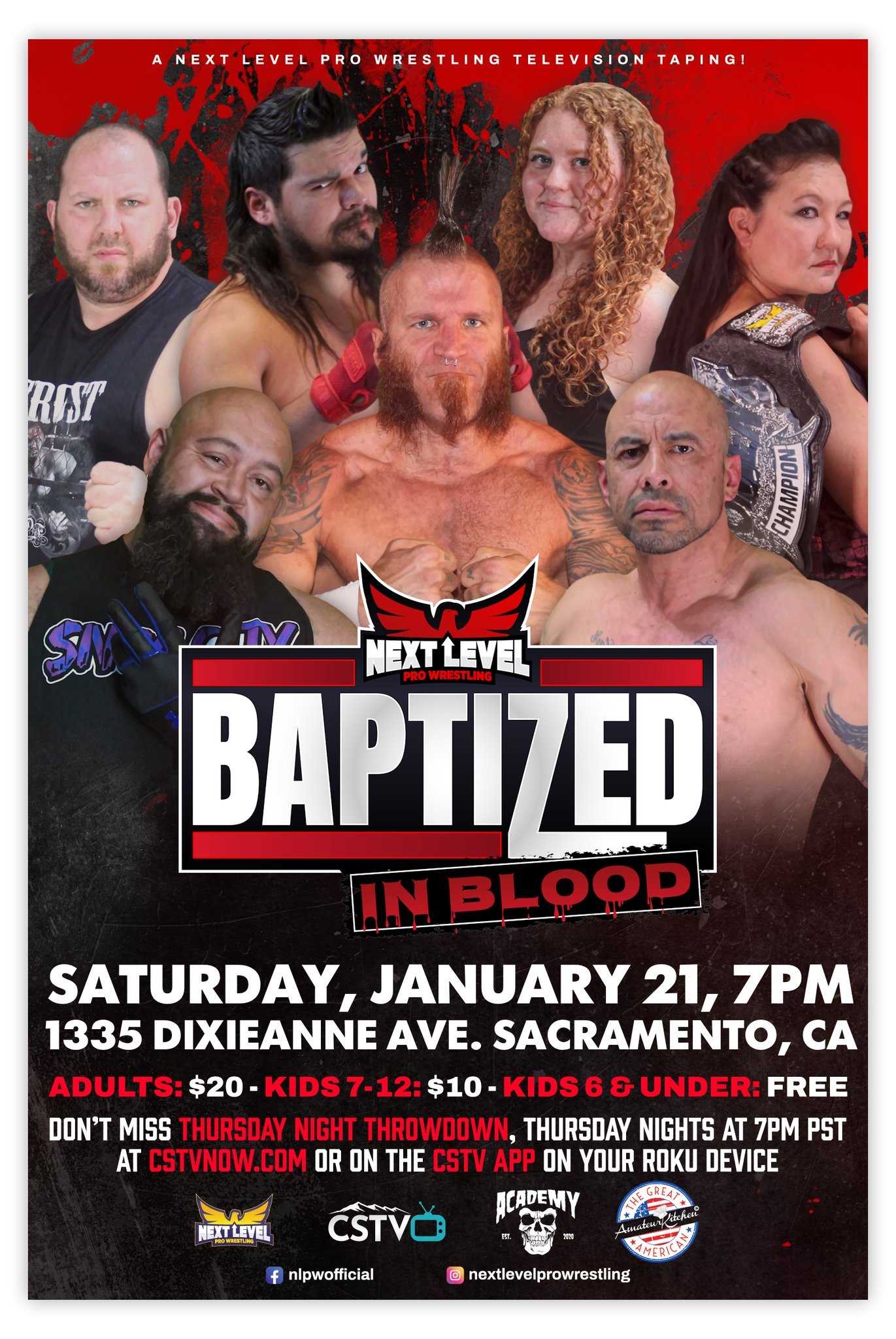 Next Level Pro Wrestling presents Baptized in Blood