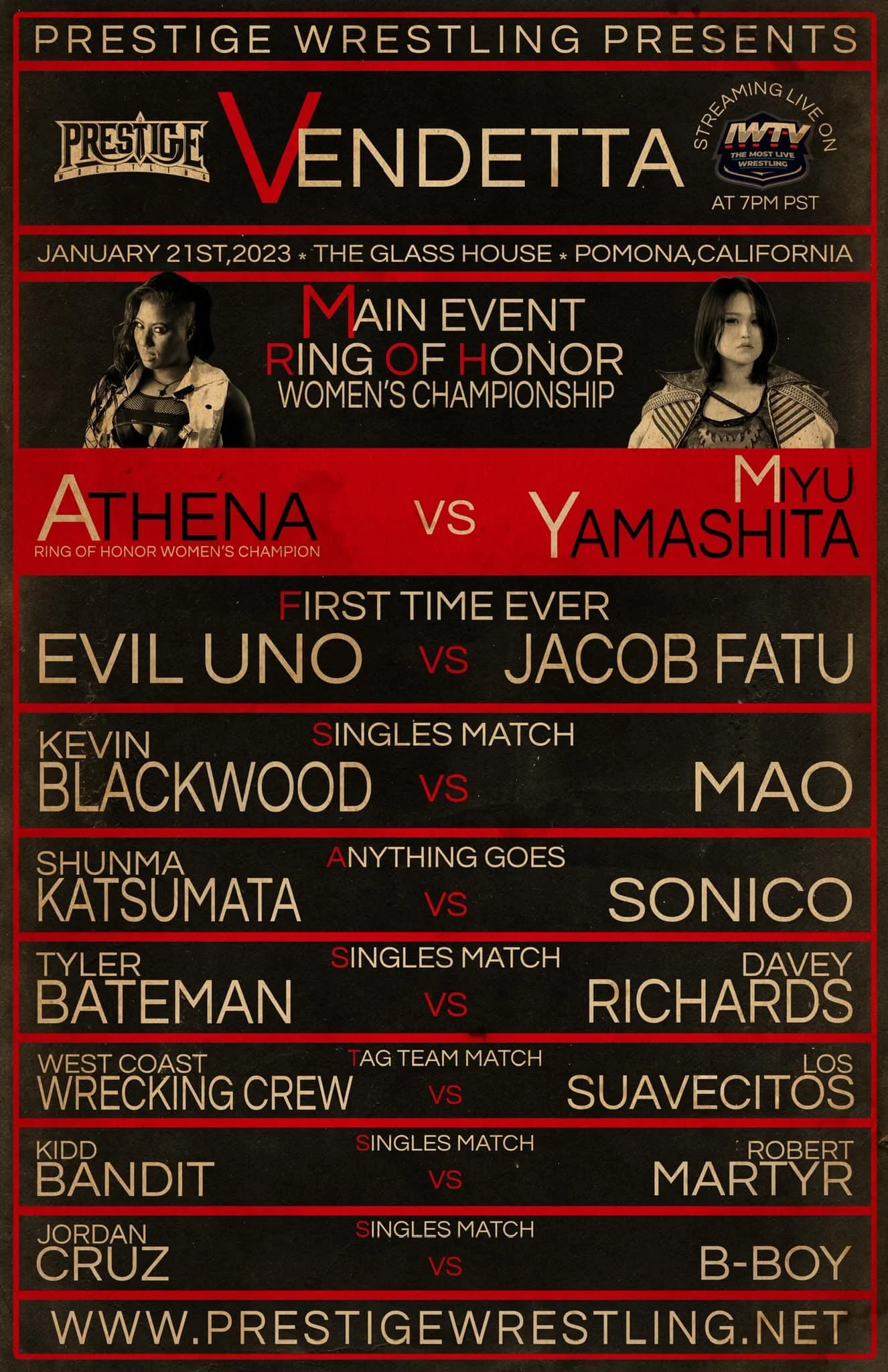 Prestige Wrestling presents Vendetta