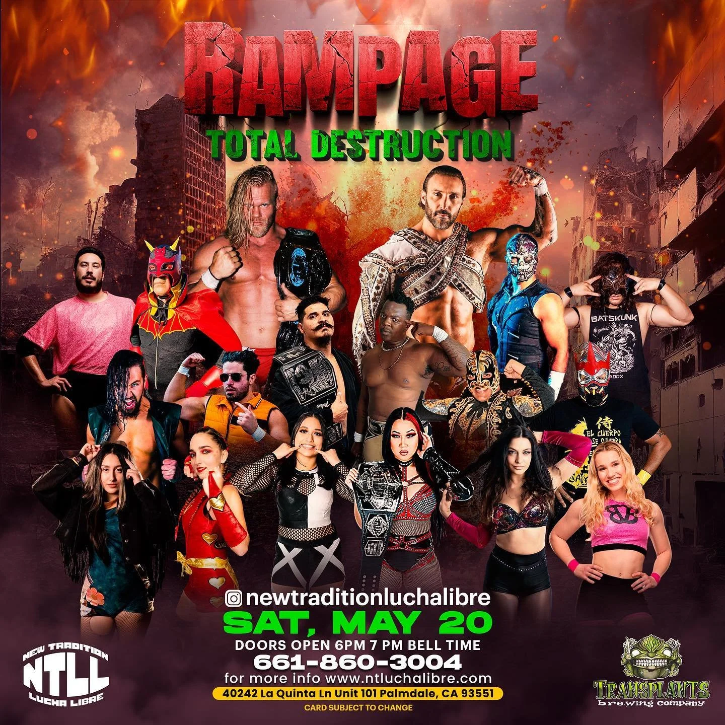 New Tradition Lucha Libre presents Rampage Total Destruction