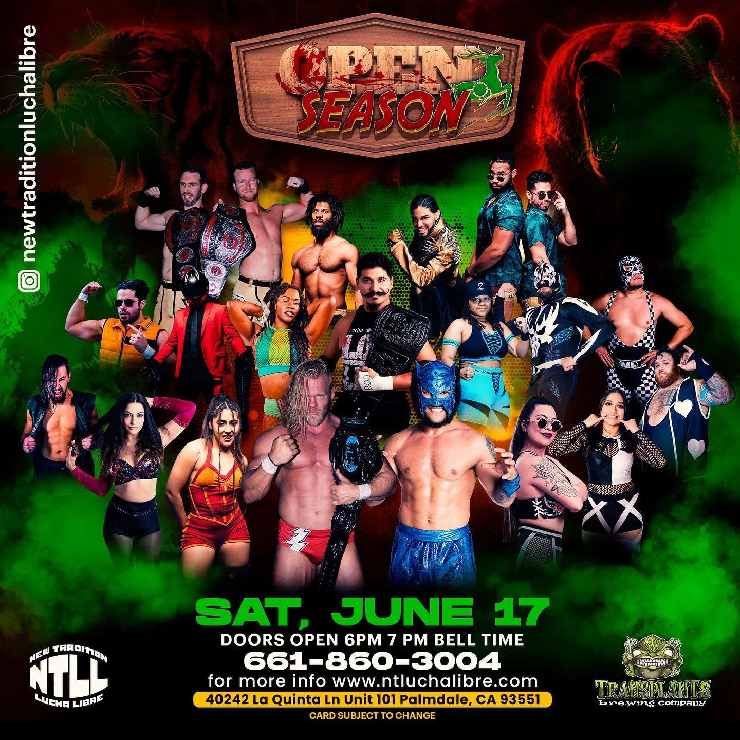 New Tradition Lucha Libre presents Open Season