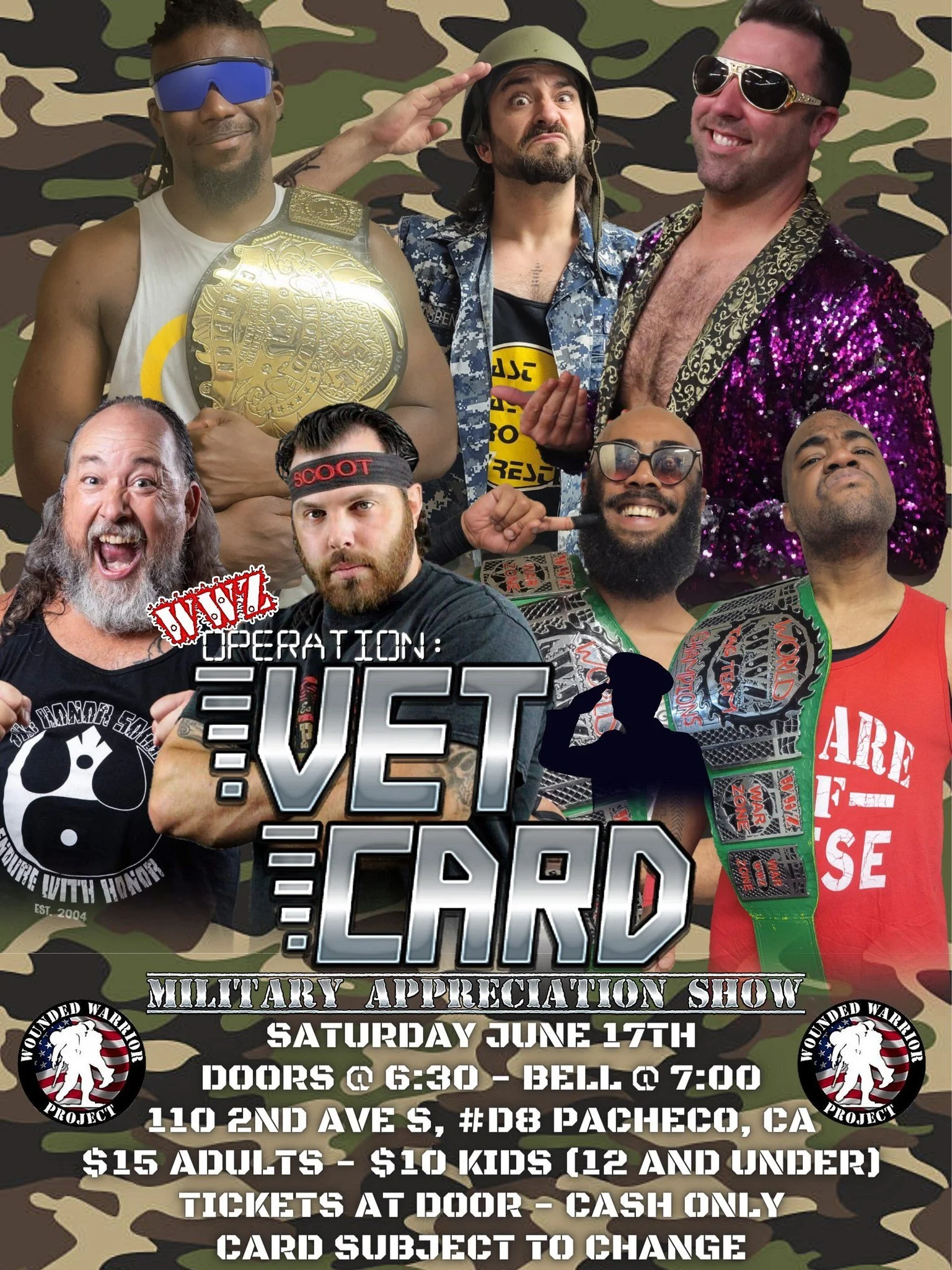 East Bay Pro Wrestling presents WWZ Operation: Vet Card