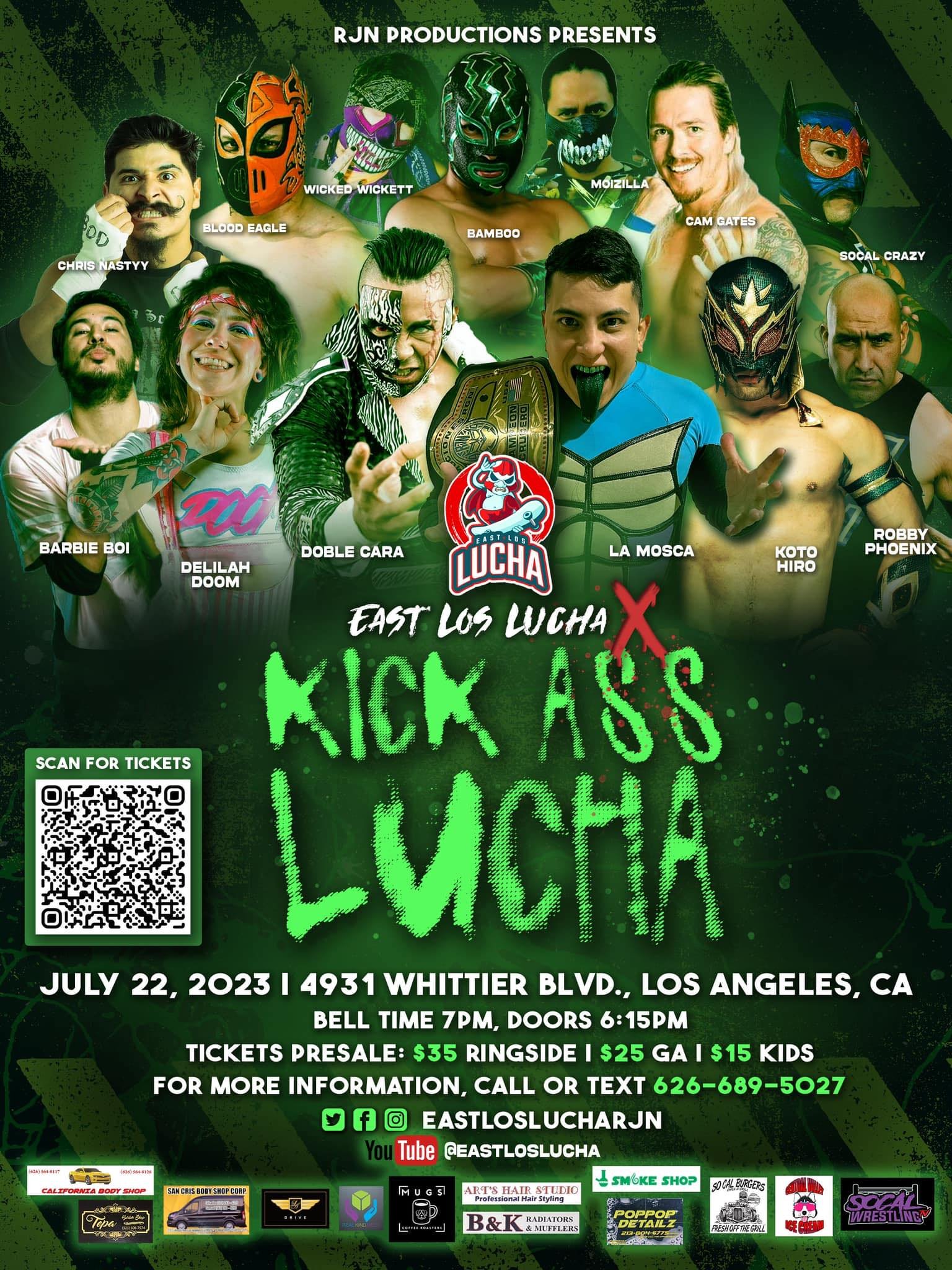 East Los Lucha presents Kick Ass Lucha