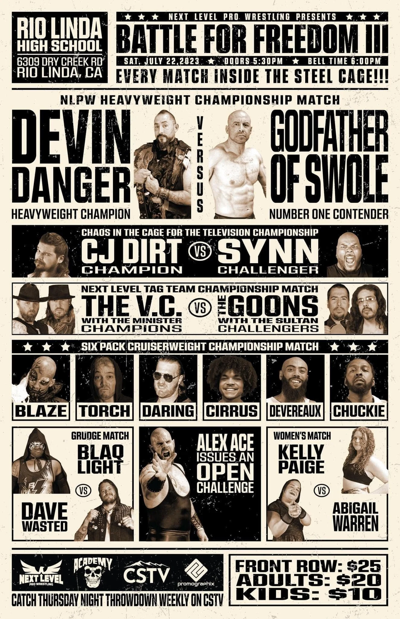 Next Level Pro Wrestling presents Battle for Freedom III