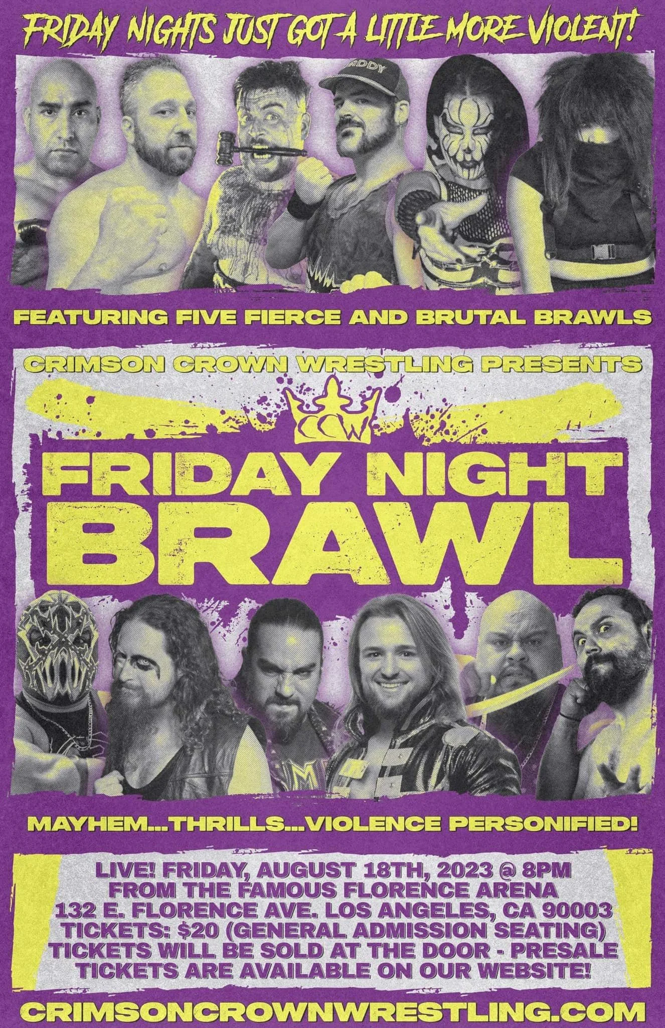 Crimson Crown Wrestling presents Friday Night Brawl