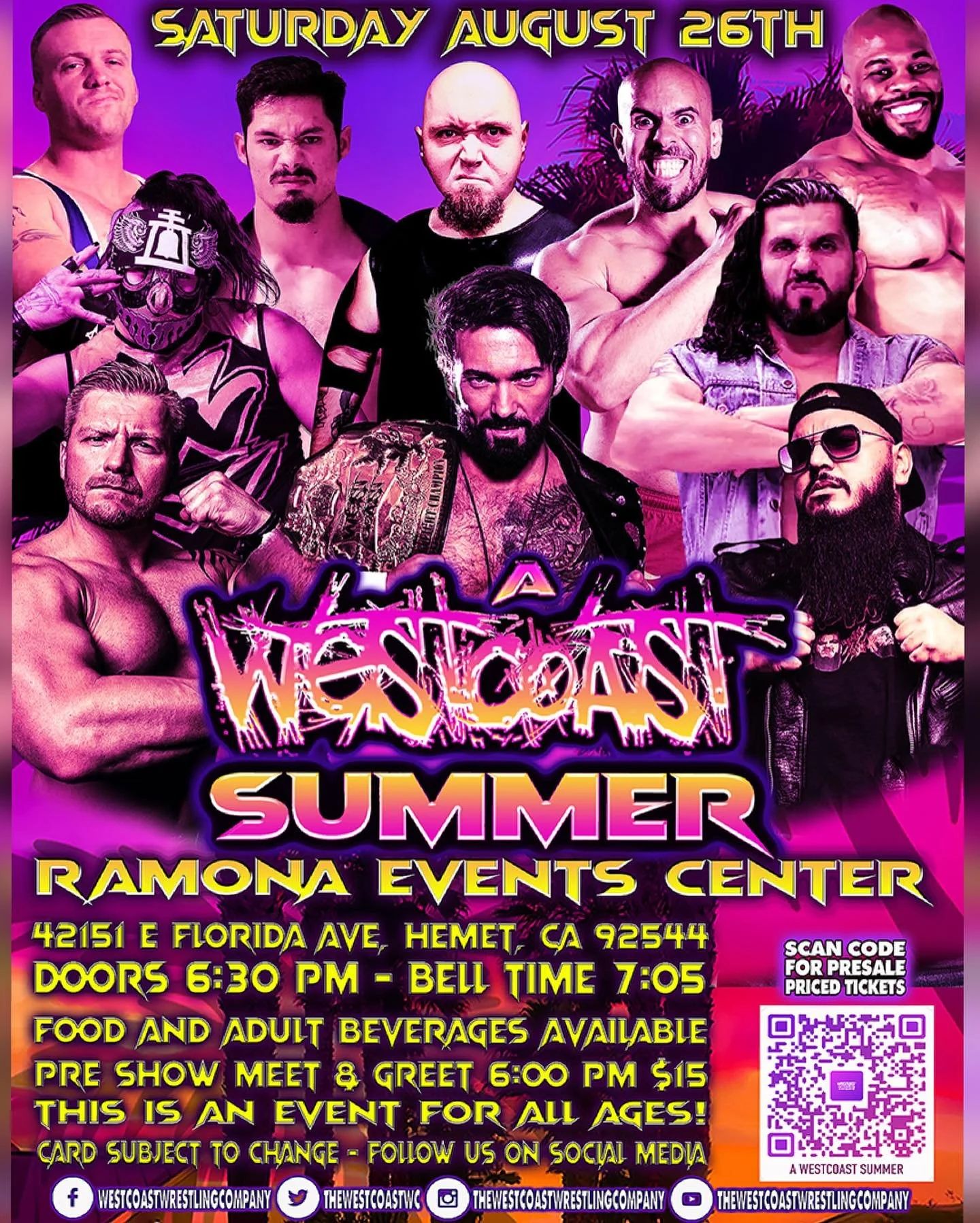 The West Coast Wrestling Company presents A West Coast Summer