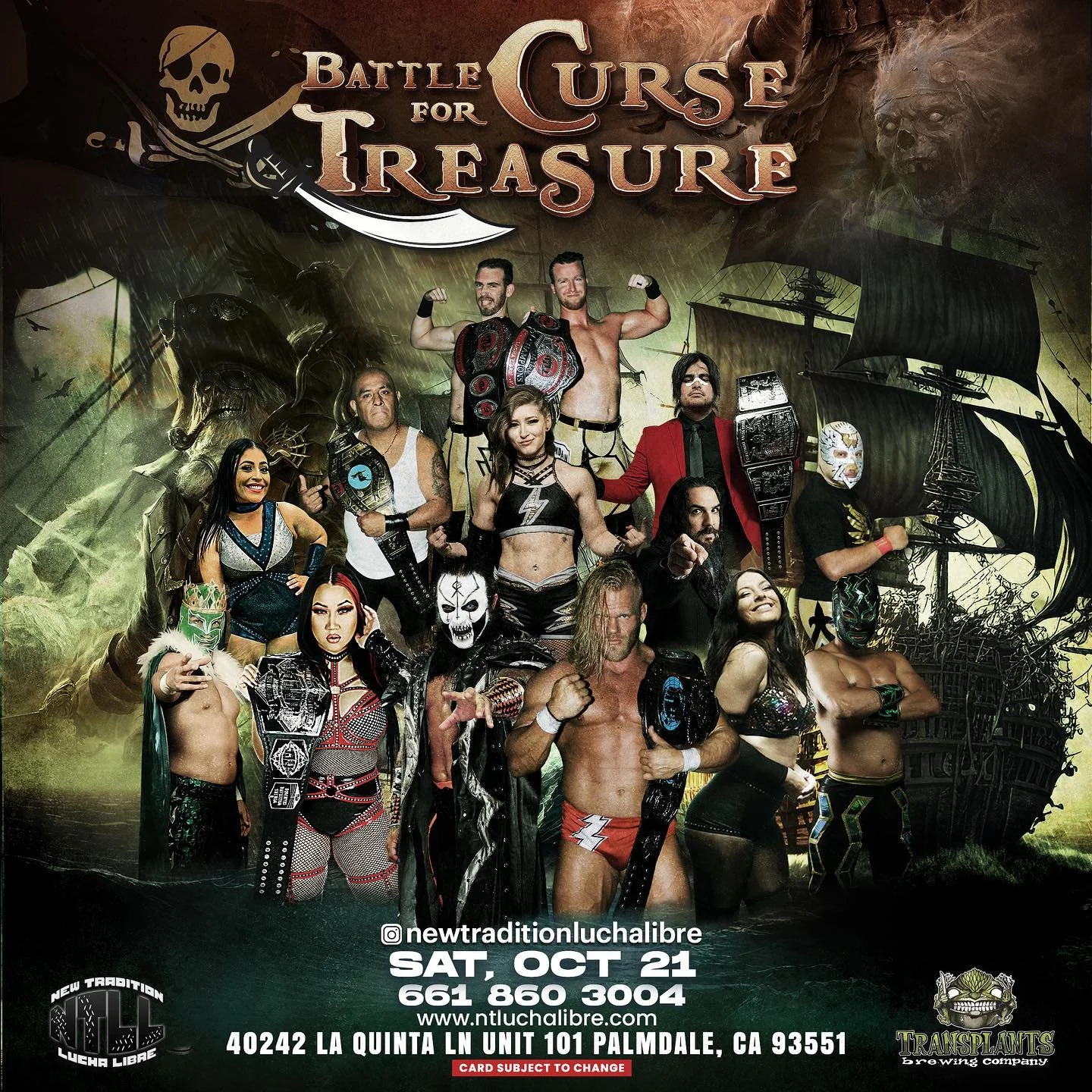 New Tradition Lucha Libre presents Battle for Curse Treasure
