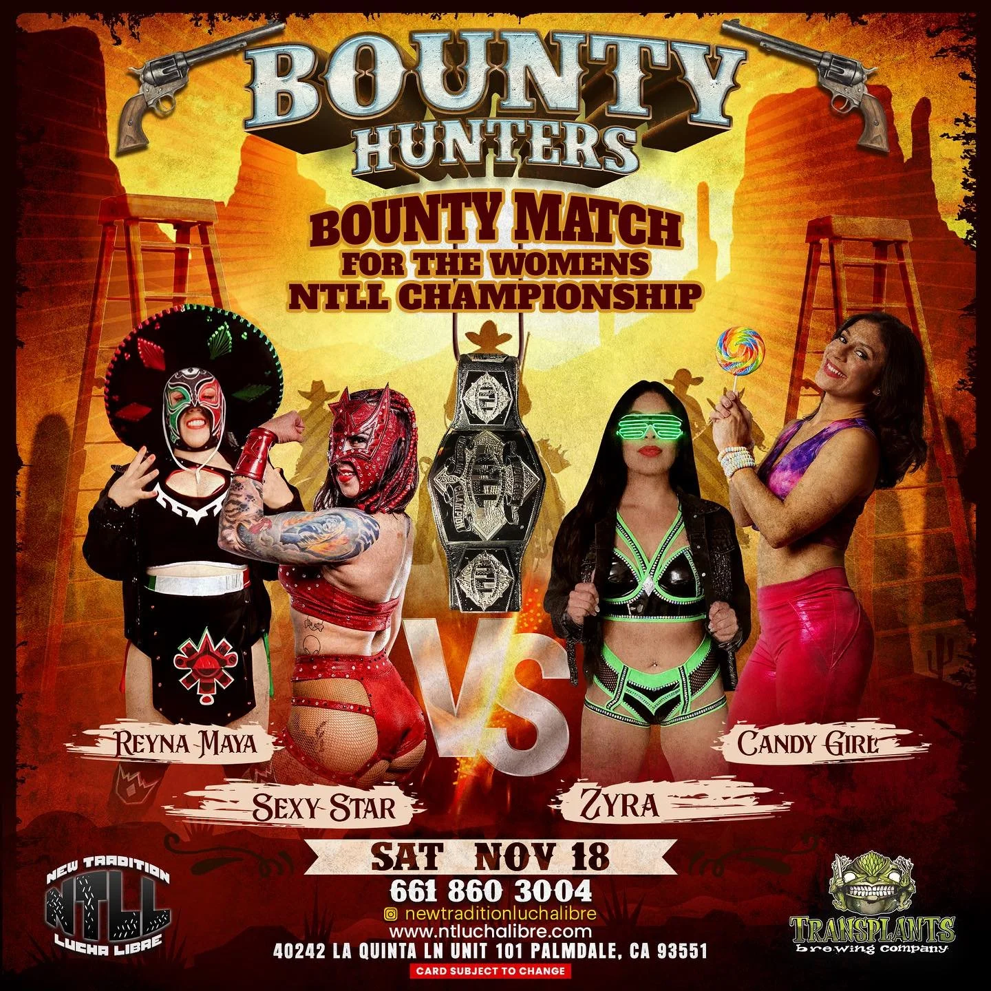New Tradition Lucha Libre presents Bounty Hunters