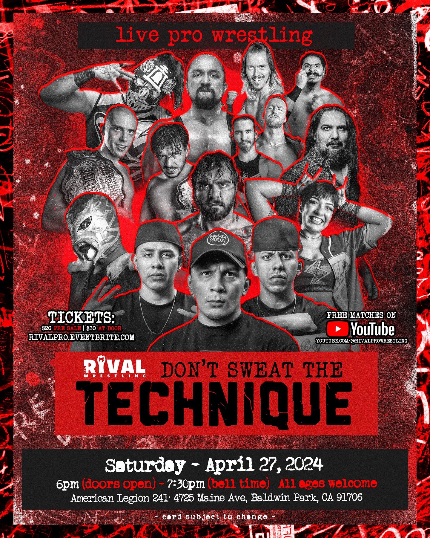 Rival Pro Wrestling presents Don't Sweat The Technique