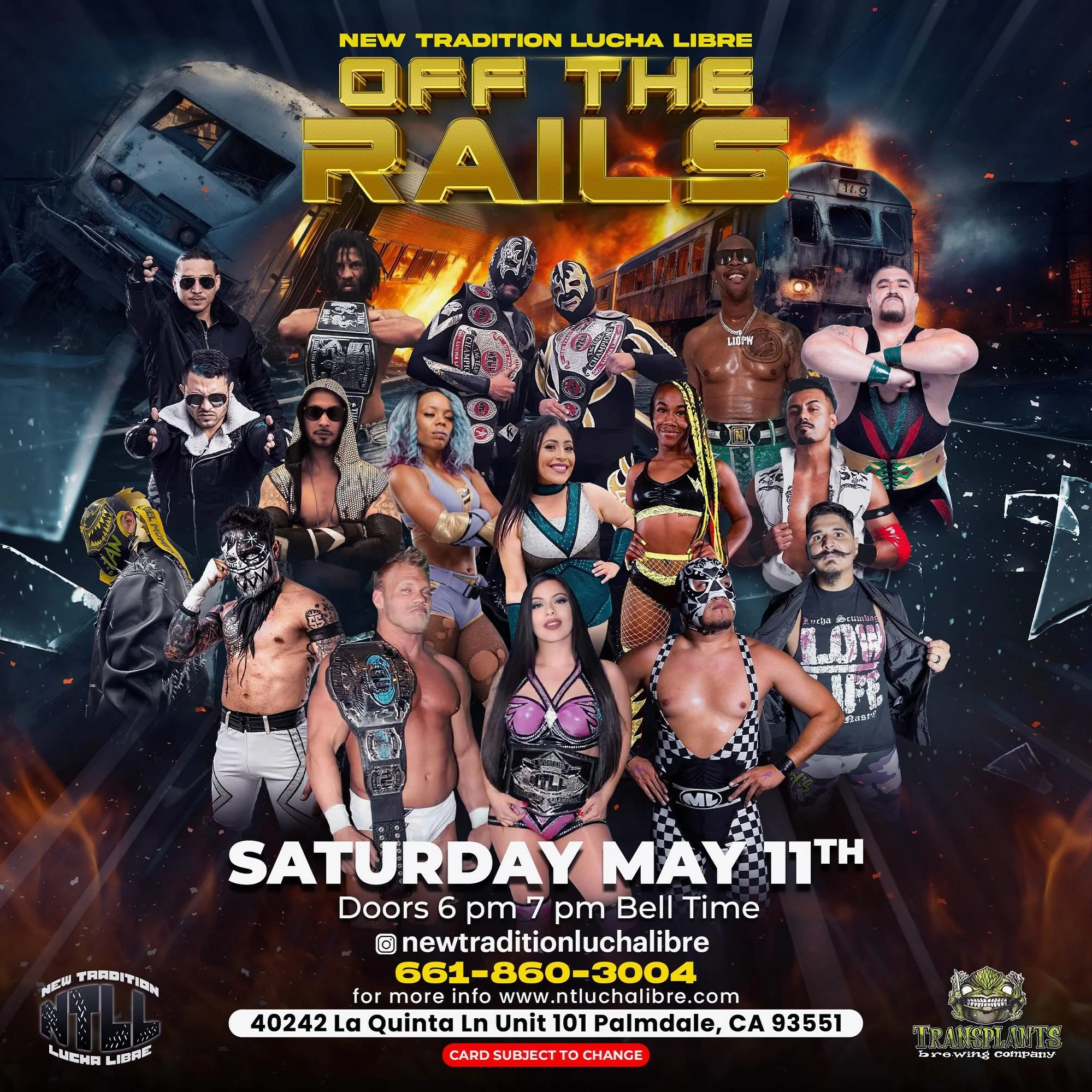 New Tradition Lucha Libre presents Off The Rails