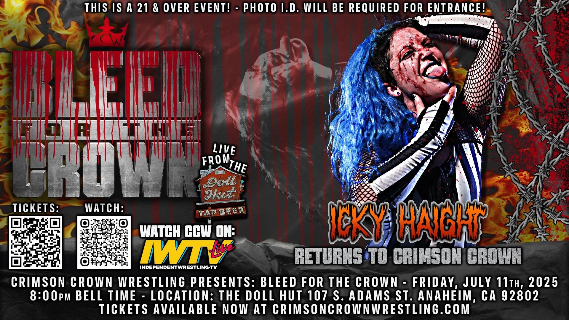 Crimson Crown Wrestling presents Bleed for the Crown