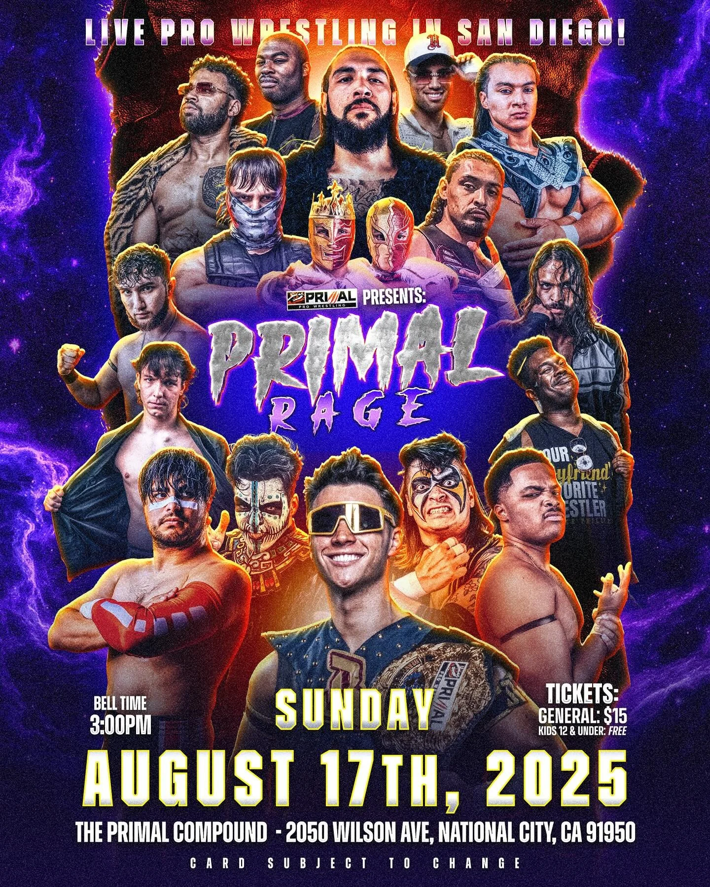 Primal Pro Wrestling presents Primal Rage