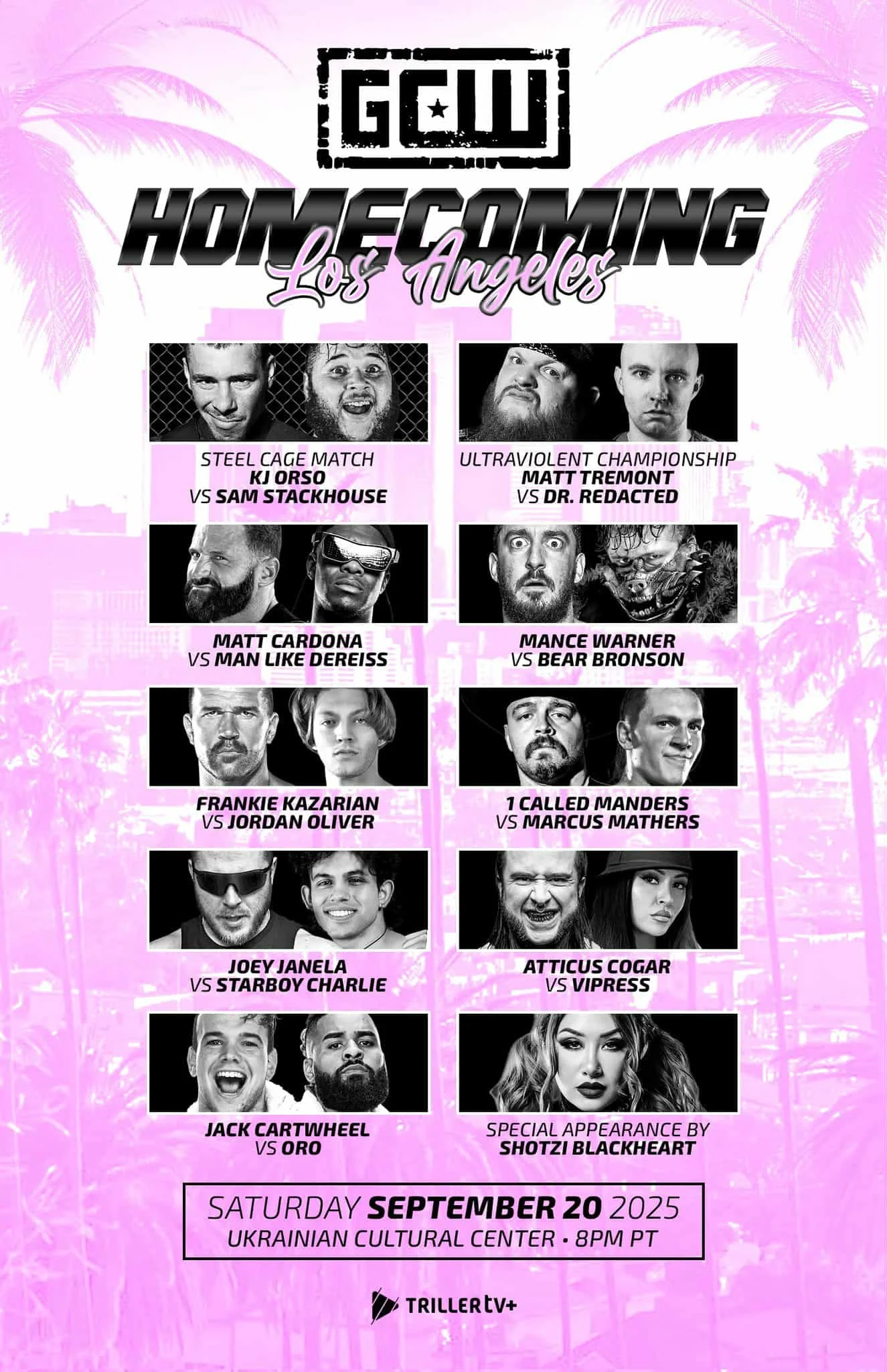 Game Changer Wrestling presents Homecoming Los Angeles
