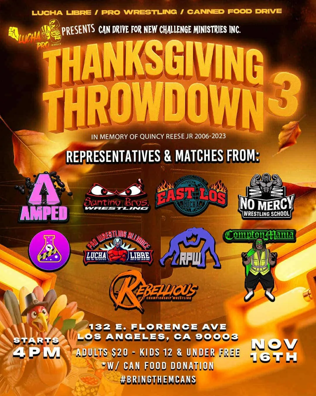 Lucha Pro presents Thanksgiving Throwdown 3