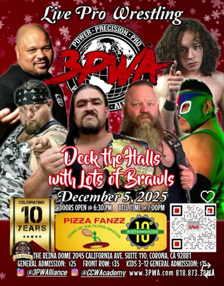 3PWA presents Deck the Halls with Lots of Brawls