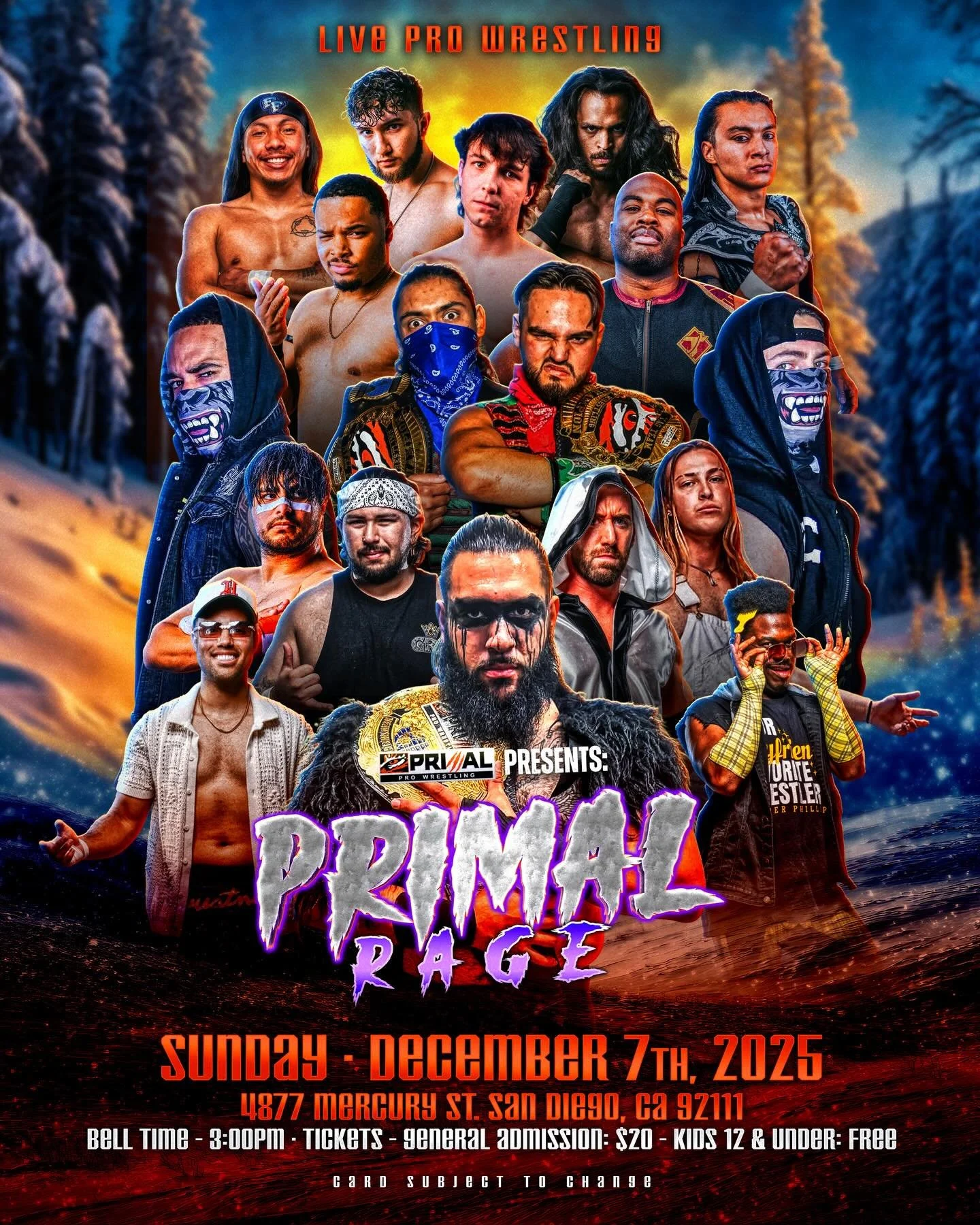 Primal Pro Wrestling presents Primal Rage