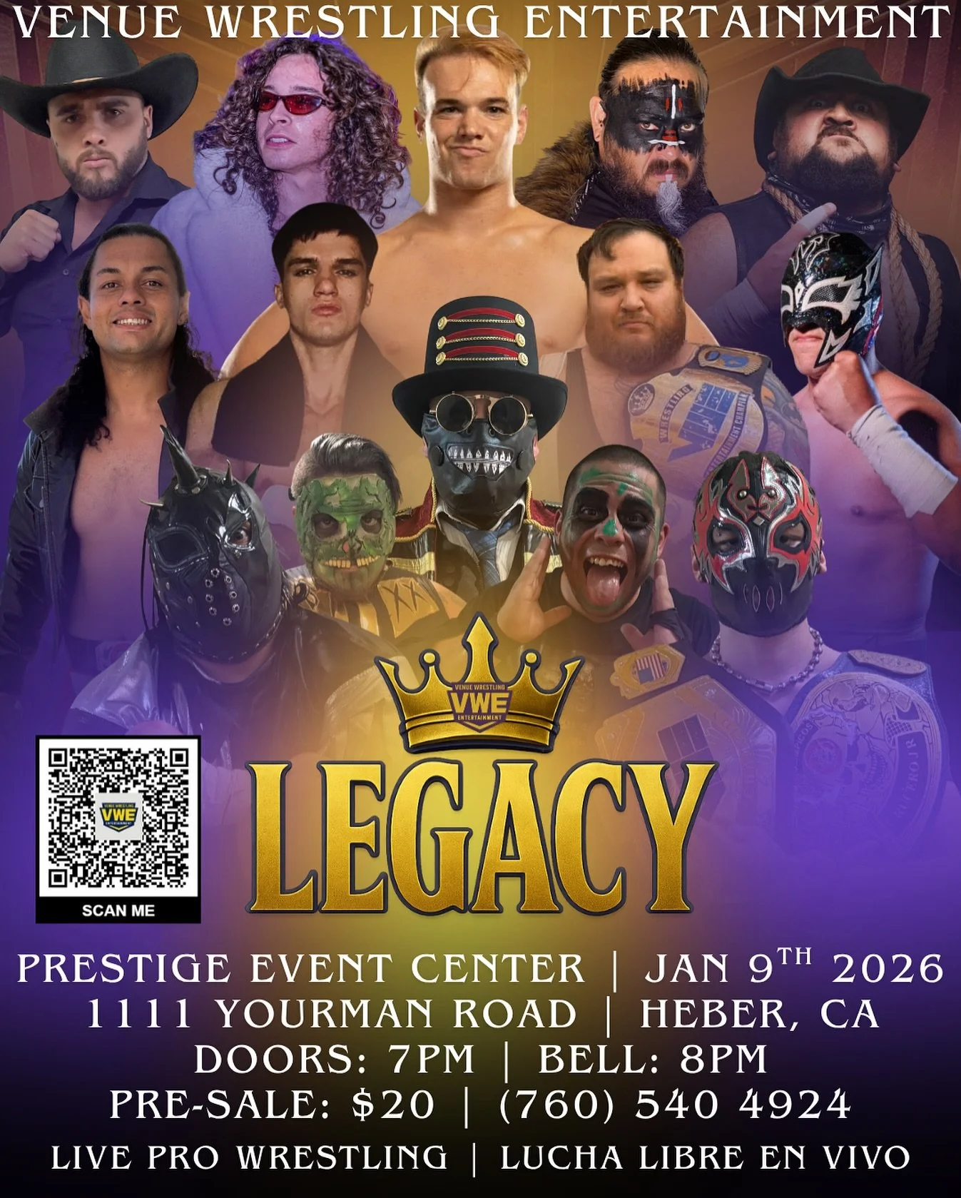 Venue Wrestling Entertainment presents Legacy
