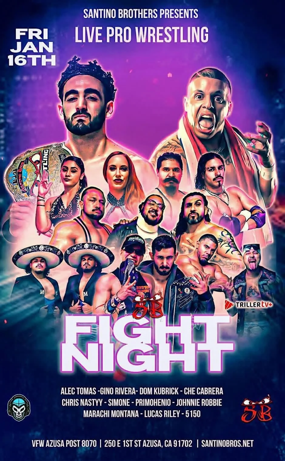 Santino Bros Wrestling presents Fight Night
