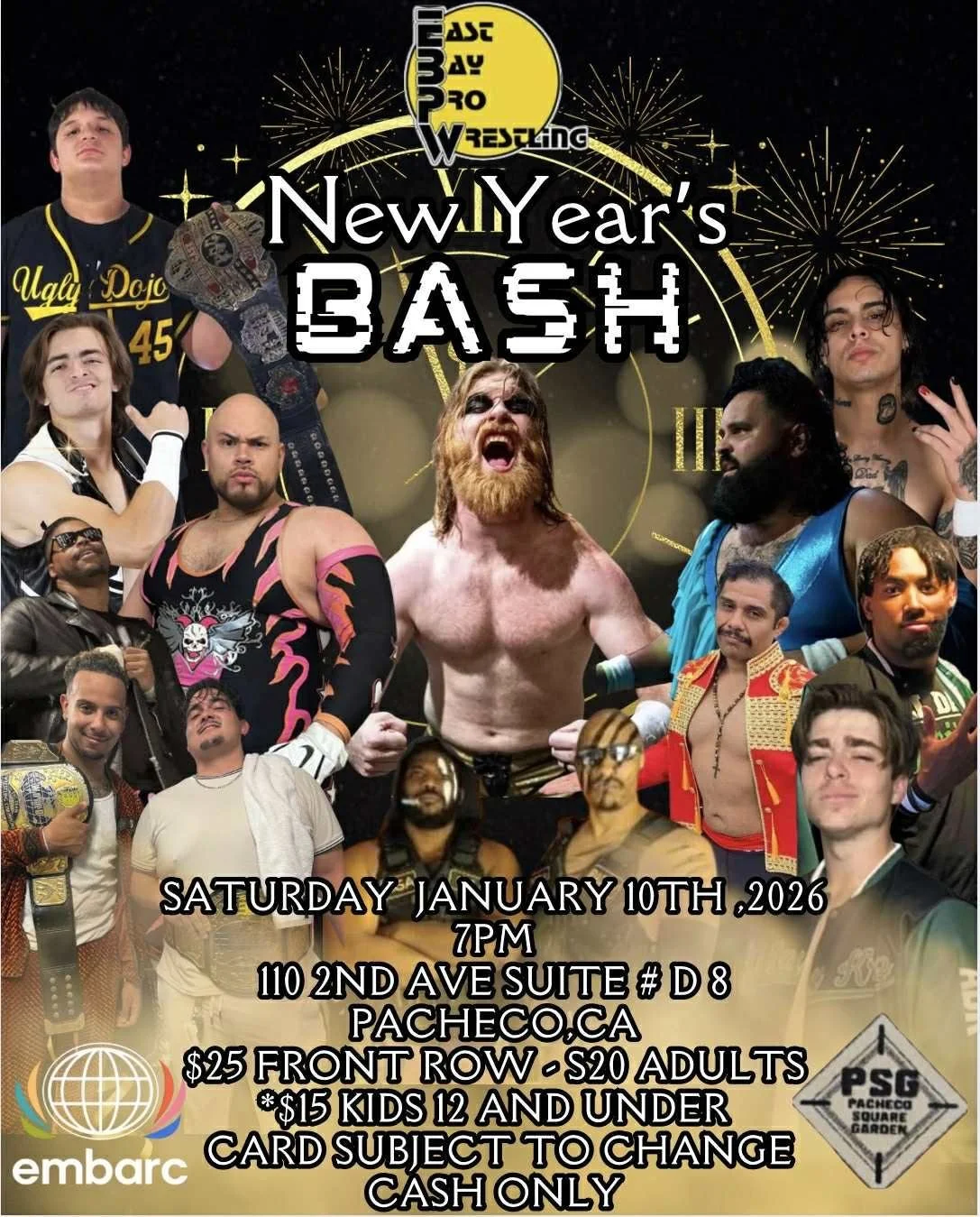 East Bay Pro Wrestling presents New Year's Bash