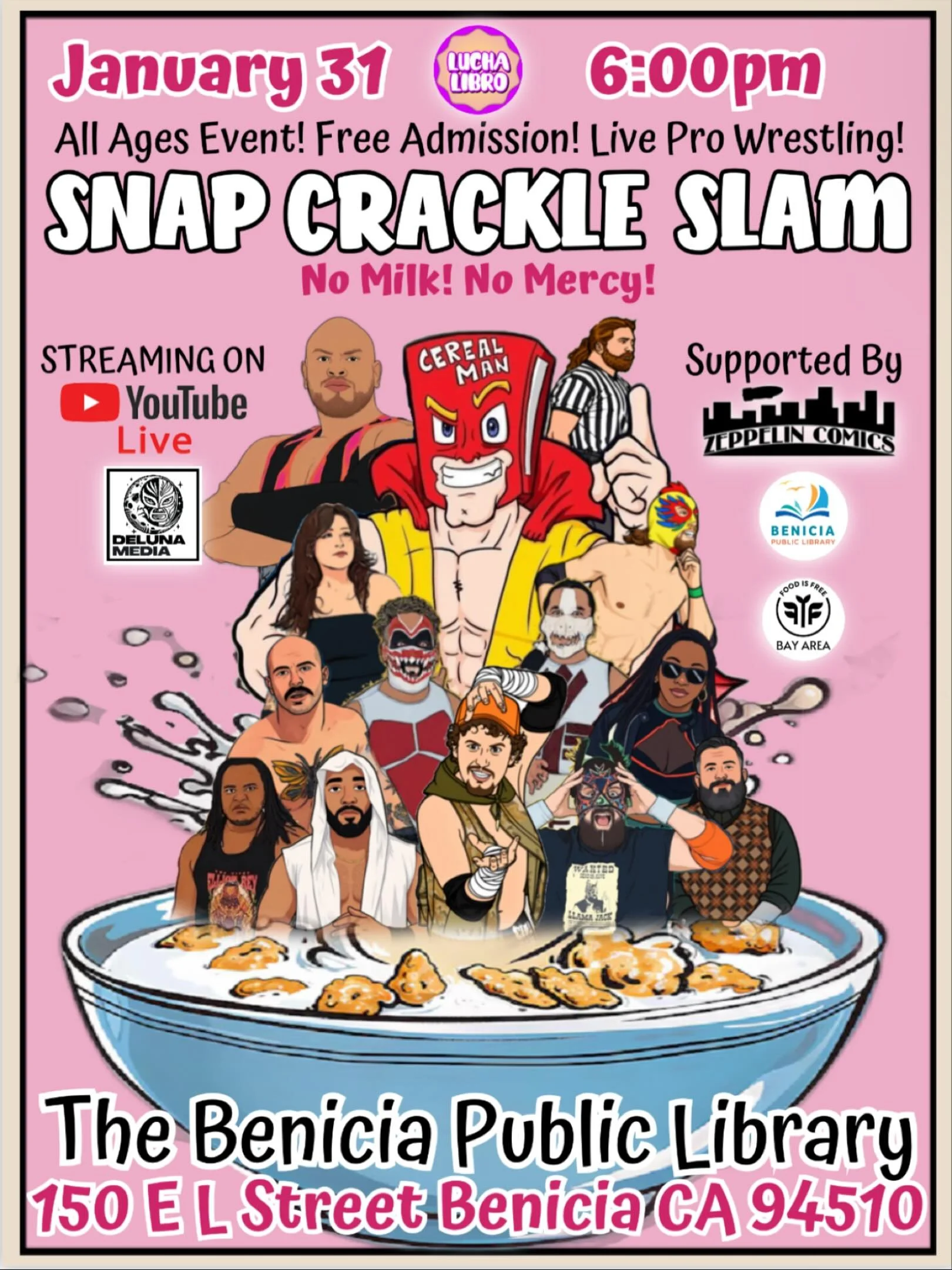 Lucha Libro presents Snap Crackle Slam