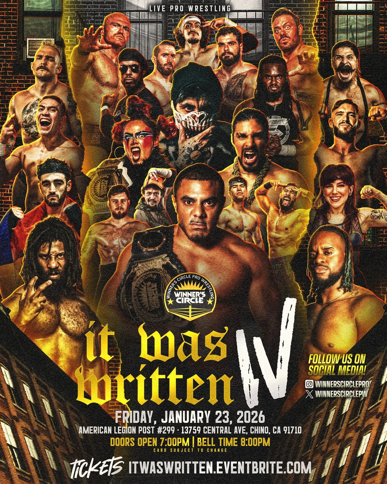 Winner's Circle Pro Wrestling presents It Was Written 4