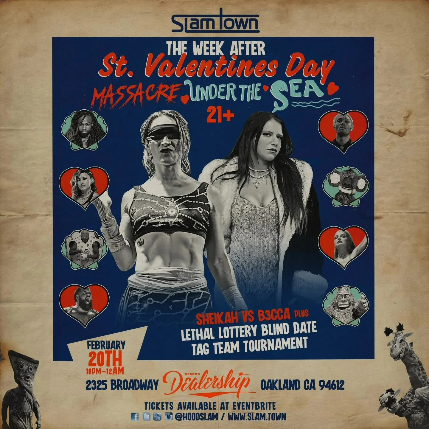 SlamTown presents Week After St Valentines Day Enchantment Under the Sea MASSACRE