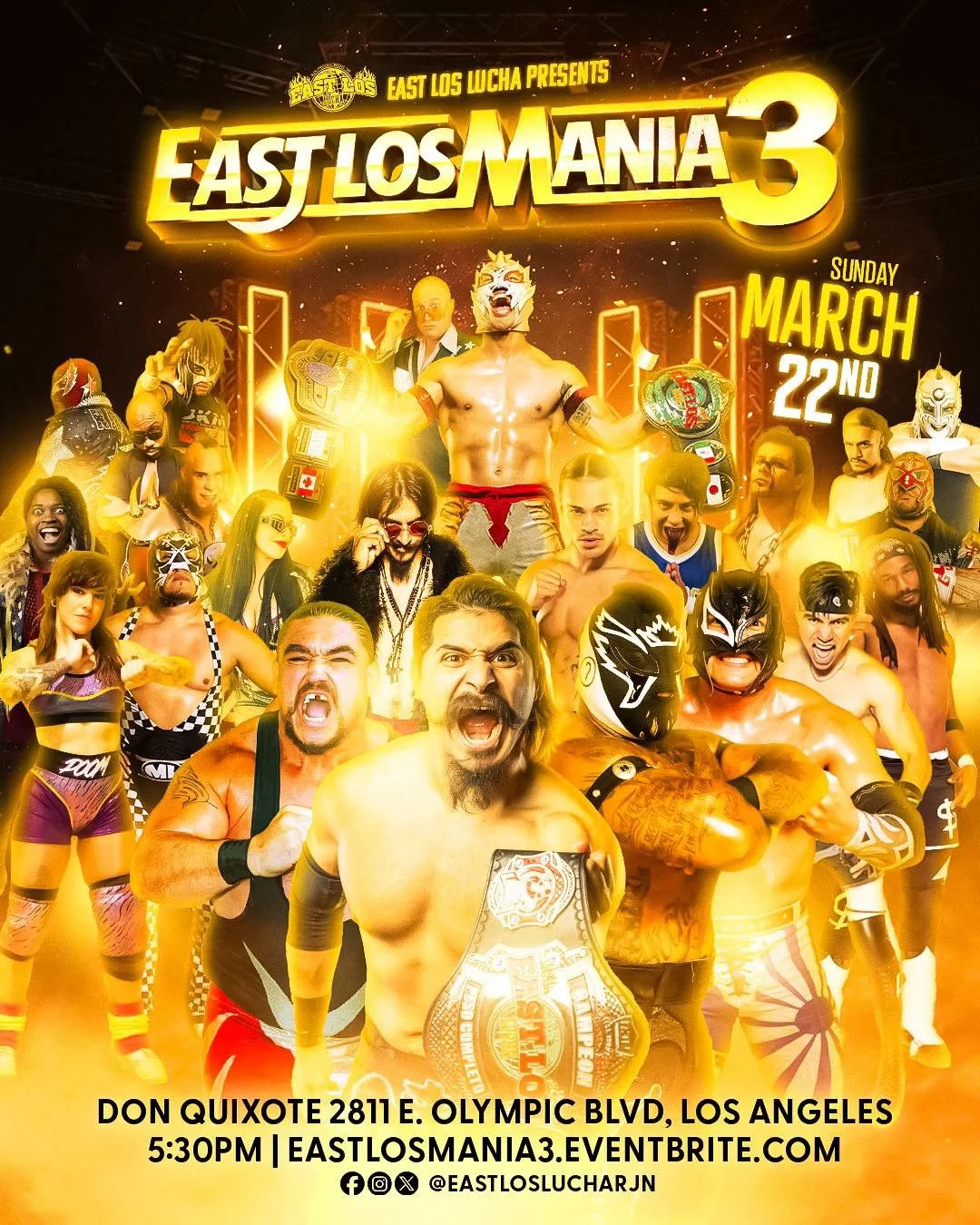 East Los Lucha presents East Los Mania 3