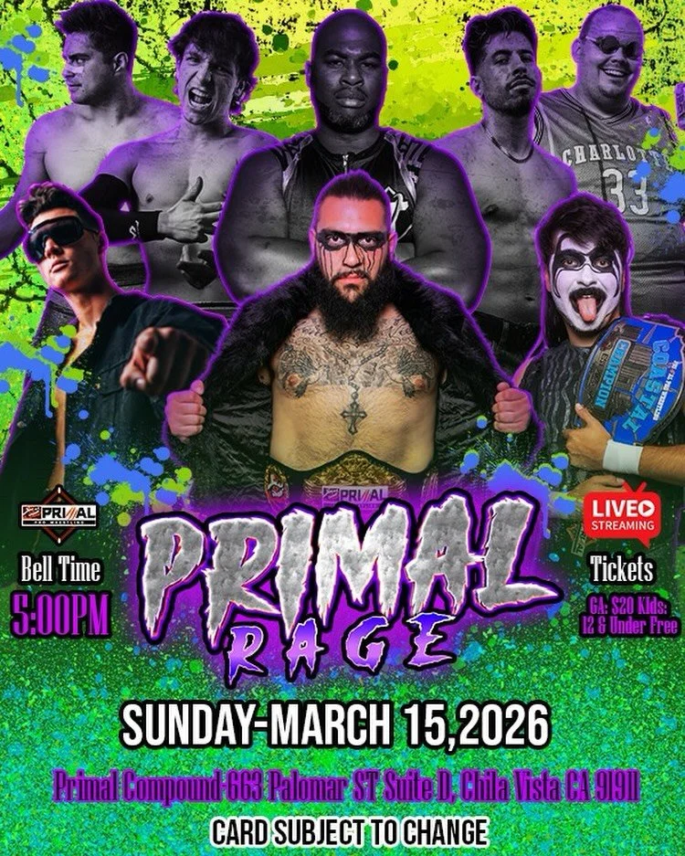 Primal Pro Wrestling presents Primal Rage