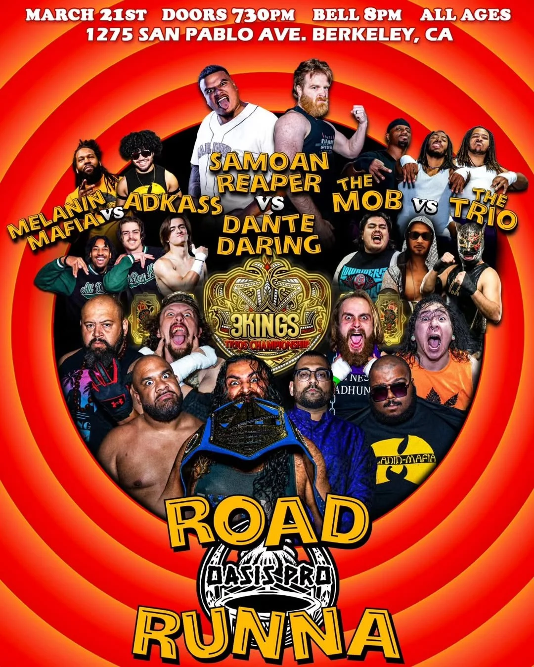 Oasis Pro Wrestling presents Road Runna