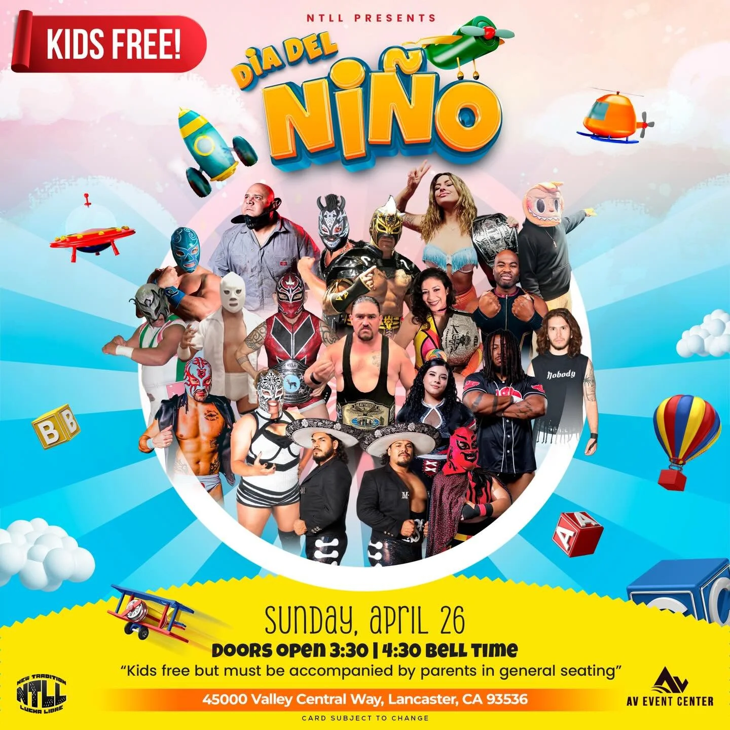 New Tradition Lucha Libre presents Dia Del Nino